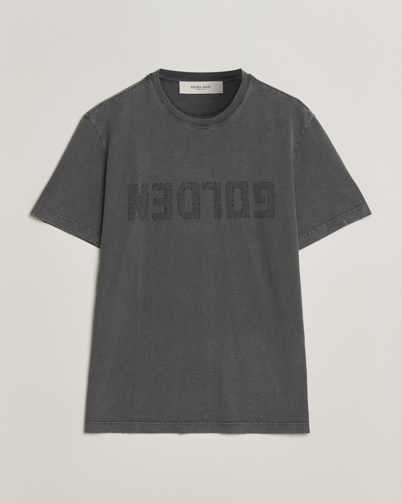 Herren | T-Shirts | Golden Goose | Distressed Cotton T-Shirt Anthracite