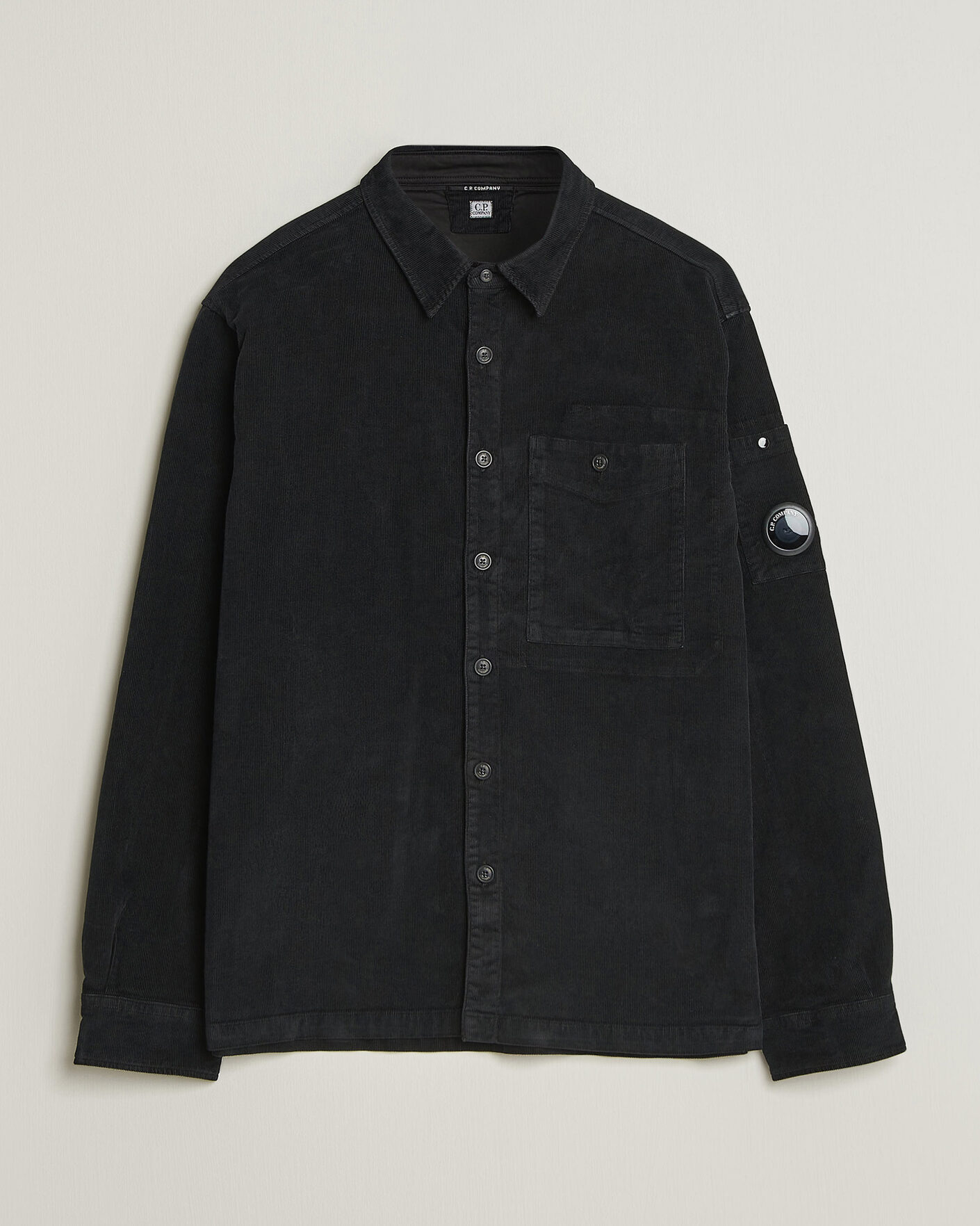 Herren | Hemden | C.P. Company | Corduroy Lens Overshirt Black