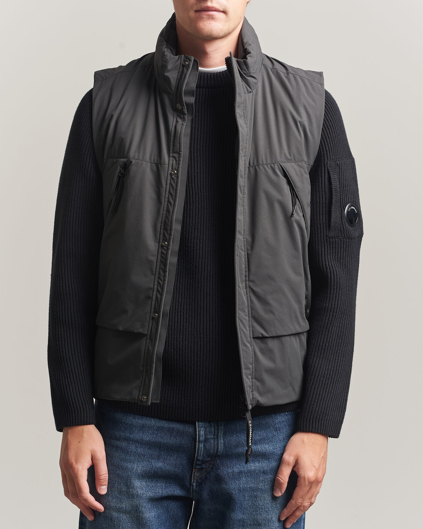 Herren | Westen | C.P. Company | Pro-Tek Lightweight Padded Vest Dark Grey