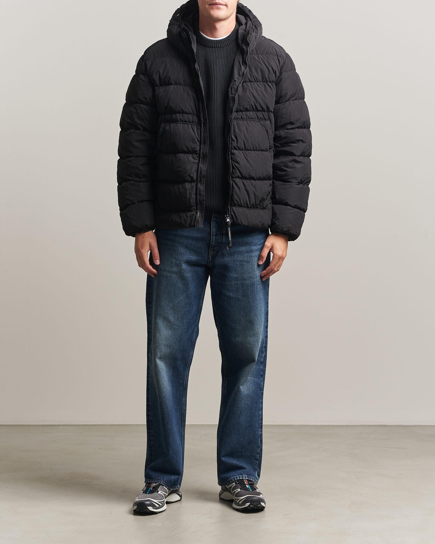 Herren | Jacken | C.P. Company | Chrome-R Goggle Down Jacket Black