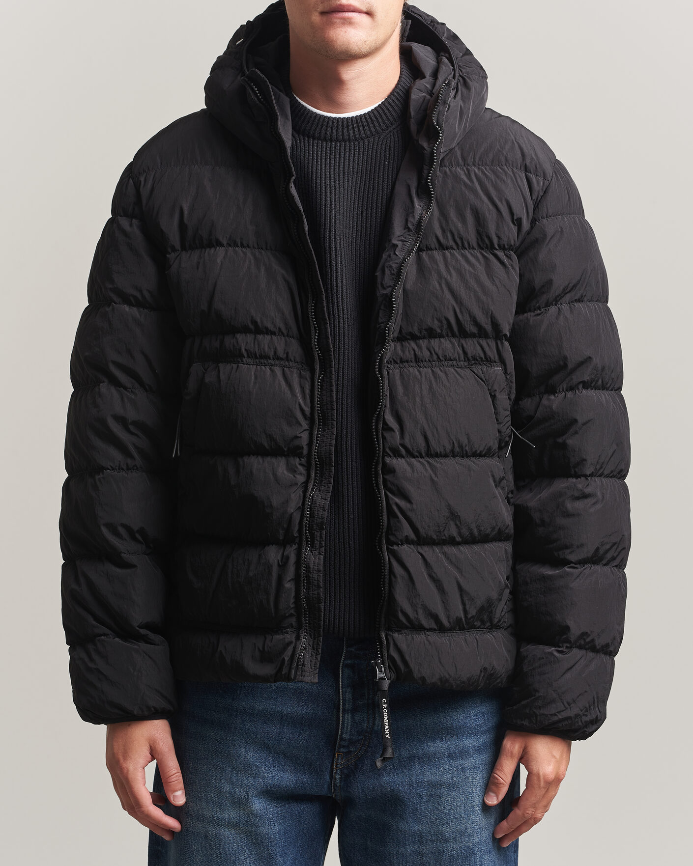 Herren | Jacken | C.P. Company | Chrome-R Goggle Down Jacket Black