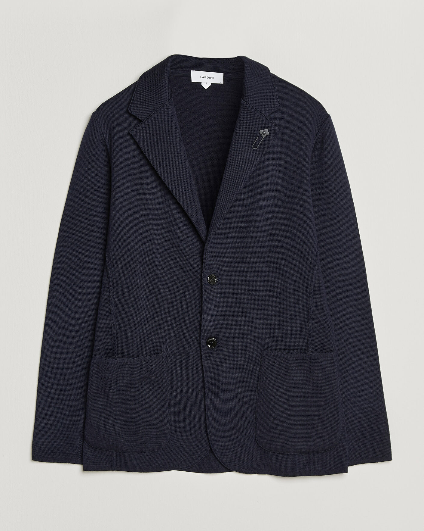 Herren | Neu im Onlineshop | Lardini | Knitted Wool Blazer Navy
