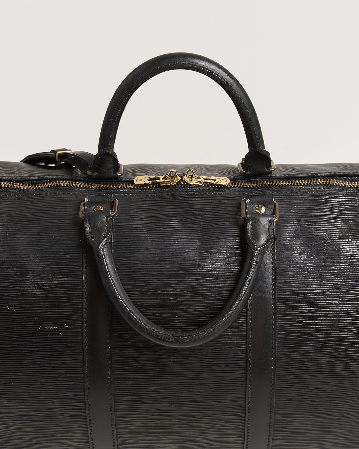 Herren | Louis Vuitton Pre-Owned Keepall 50 Epi Leather Black | Louis Vuitton Pre-Owned | Keepall 50 Epi Leather Black