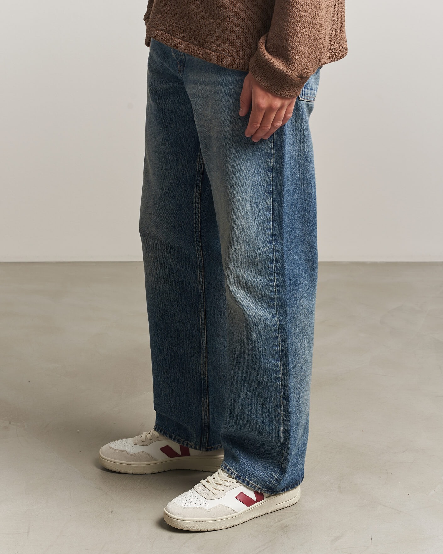 Herren | Sneaker | Veja | V-90 Sneaker White/Marsala Natural