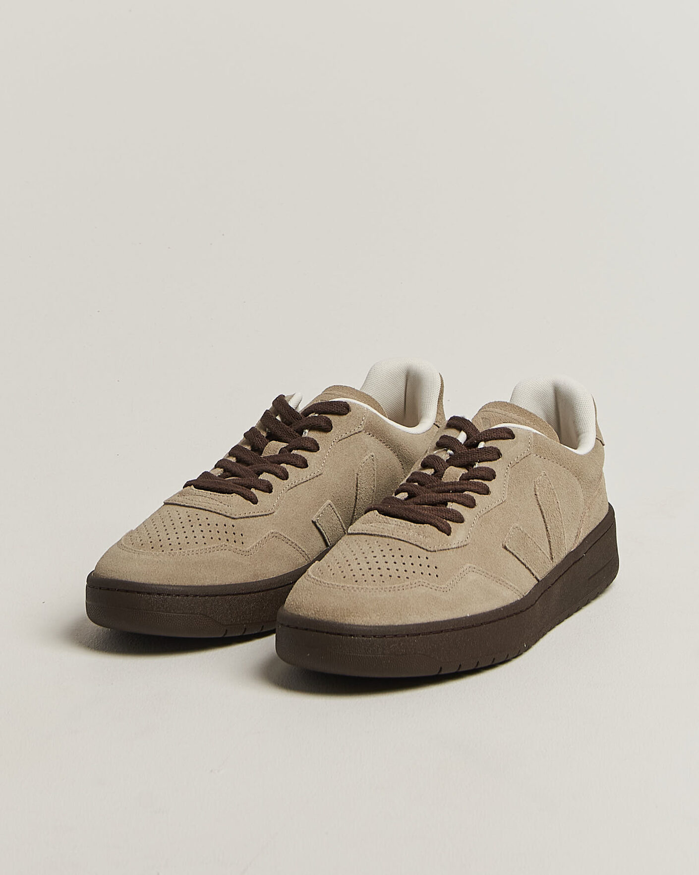 Herren | Sneaker | Veja | V-90 Suede Sneaker Taupe/Eagle