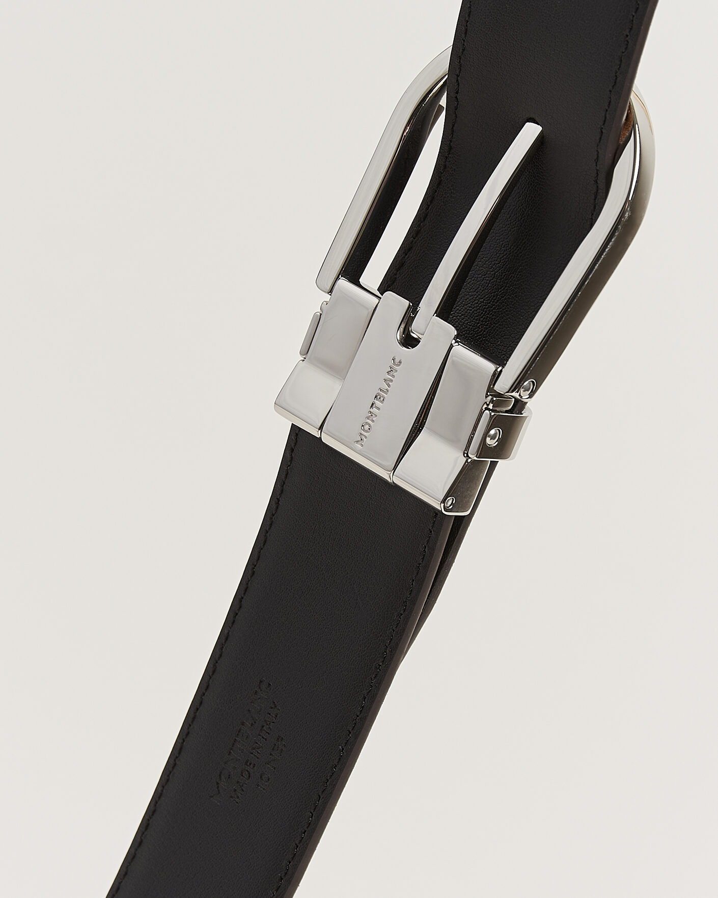 Herren | Gürtel | Montblanc | 35mm Reversible Suede/Calf Horseshoe Belt Brown/Black
