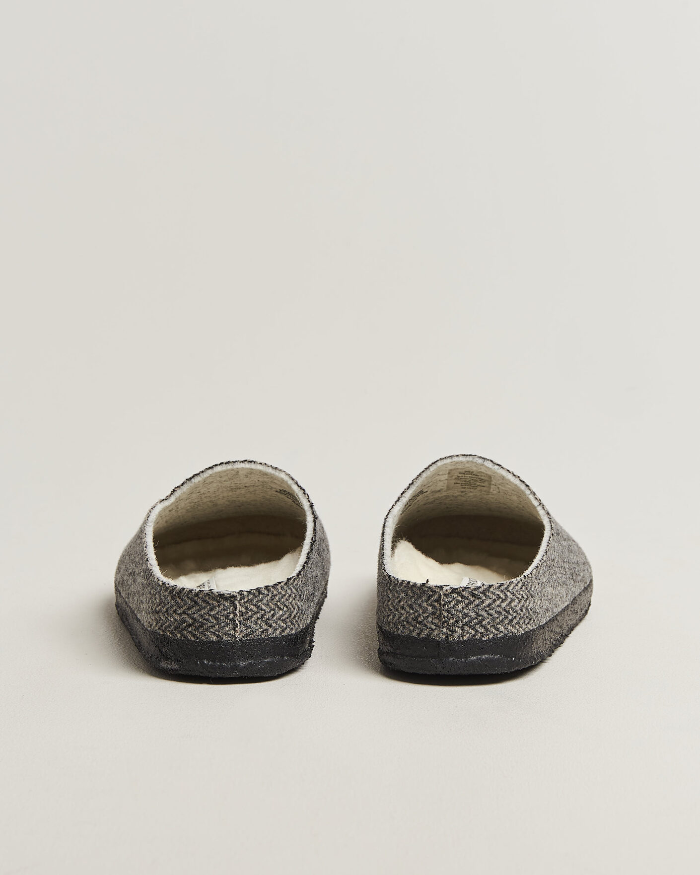 Herren | Sandalen & Pantoletten | BIRKENSTOCK | Amsterdam Wrapped Dip Shearling Dark Grey Herringbone