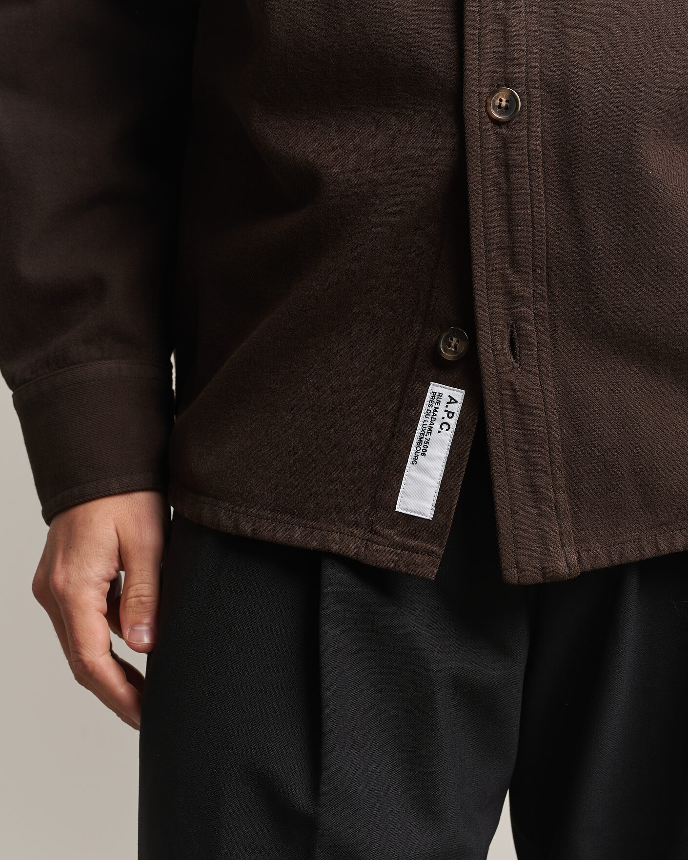 Herren | Hemden | A.P.C. | Basile Overshirt Chocolate