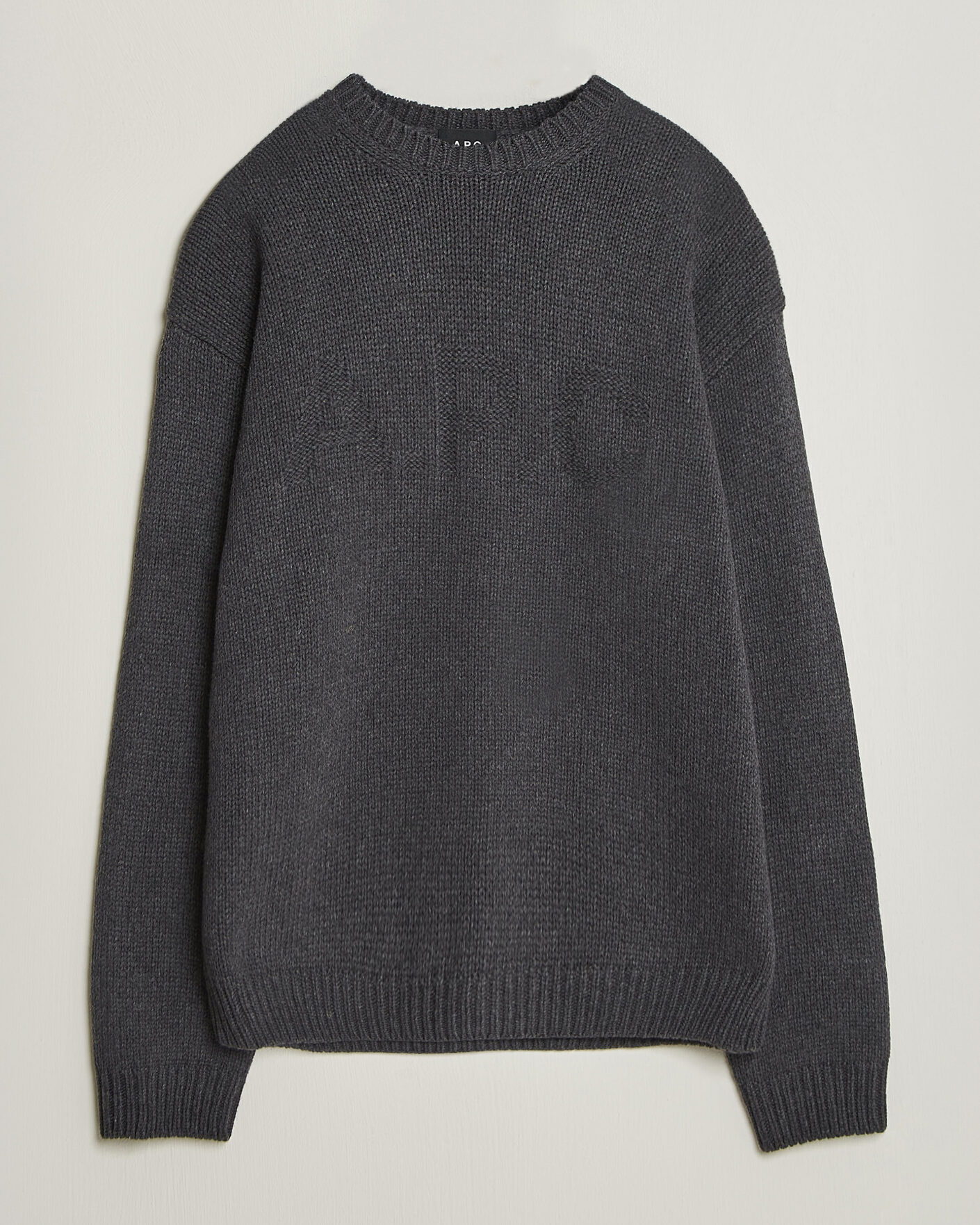 Herren | Pullover | A.P.C. | George Wool Knitted Sweater Anthracite Melange