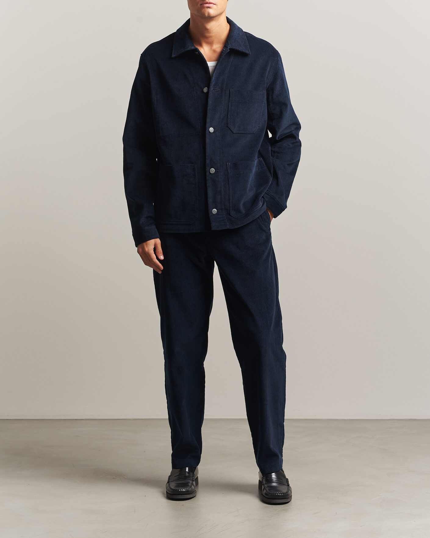 Herren | Hemden | A.P.C. | New Rodney Corduroy Overshirt Dark Navy