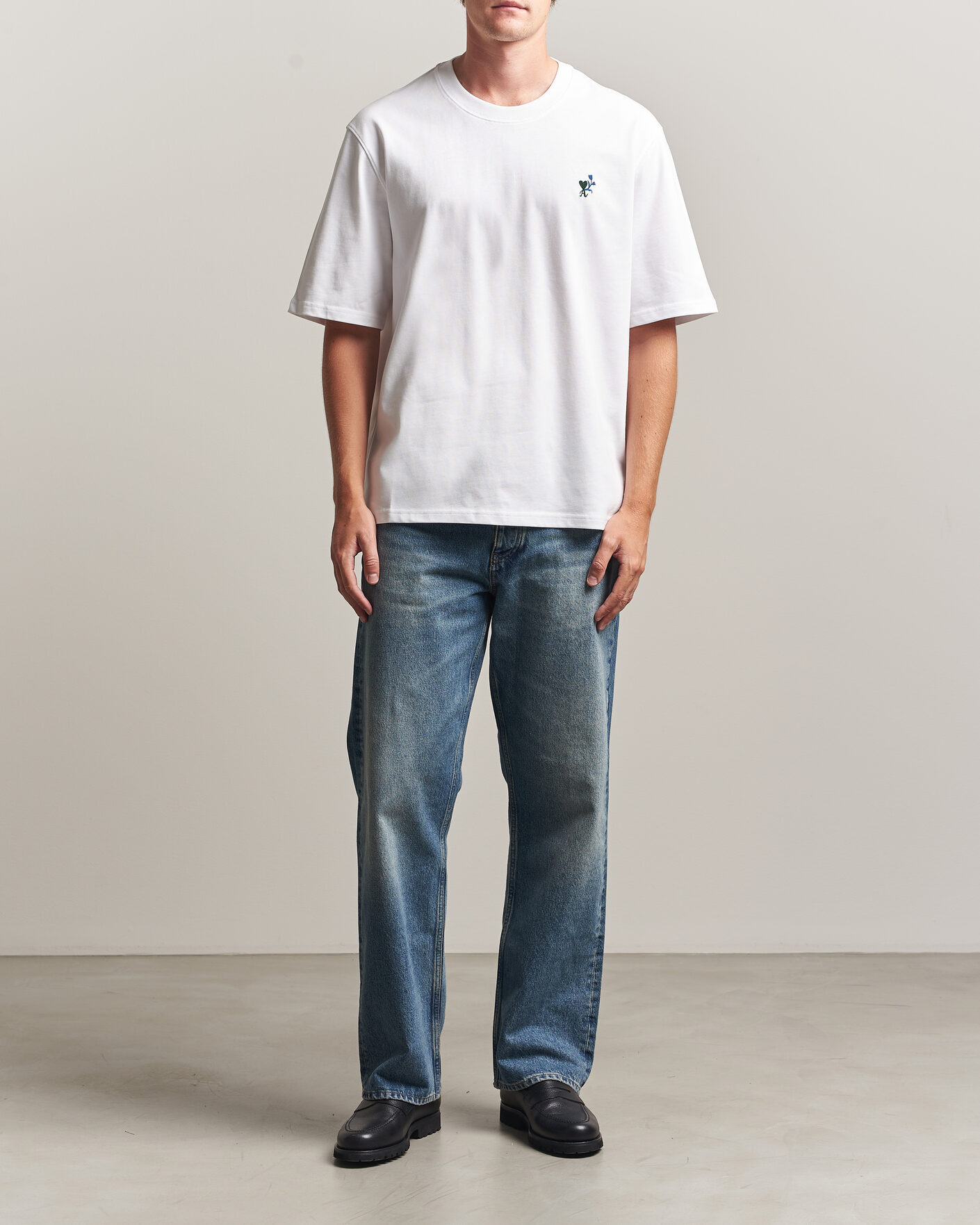 Herren | T-Shirts | AMI | Tulip Logo T-Shirt White
