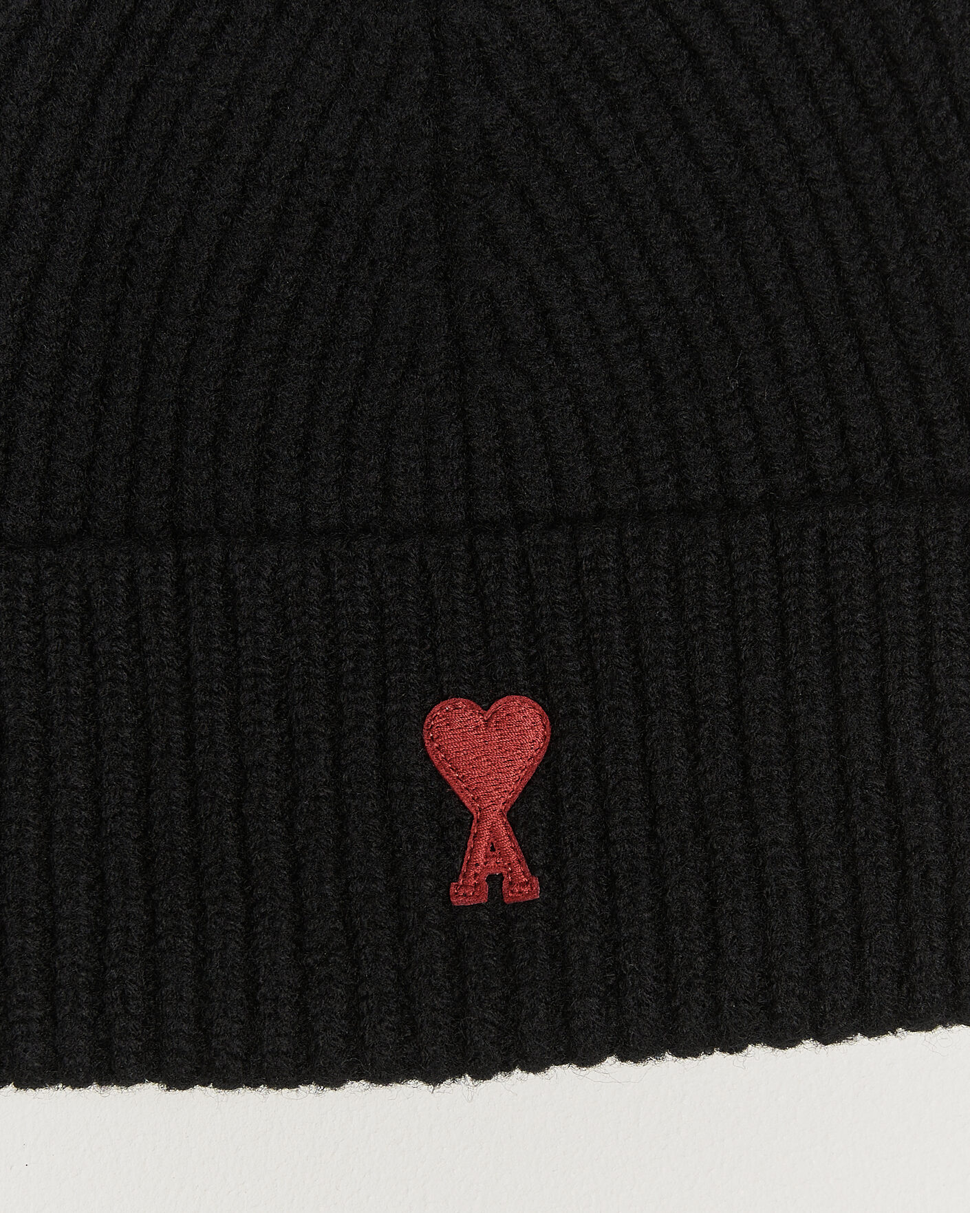 Herren | Mützen | AMI | Heart Logo Beanie Black