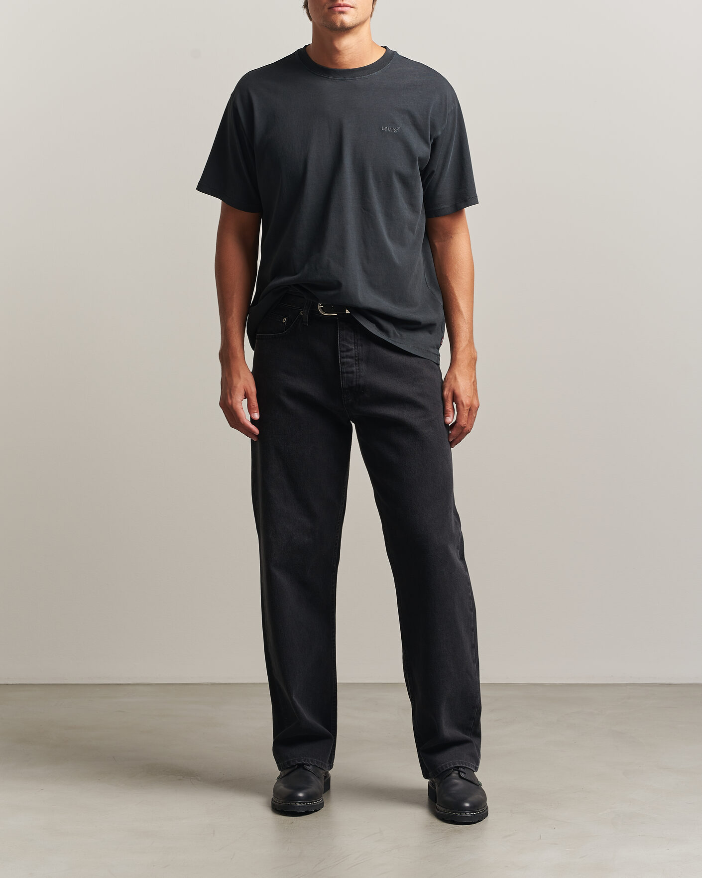 Herren | T-Shirts | Levi's | Red Tab Vintage T-Shirt Weathered Finish Jet Black