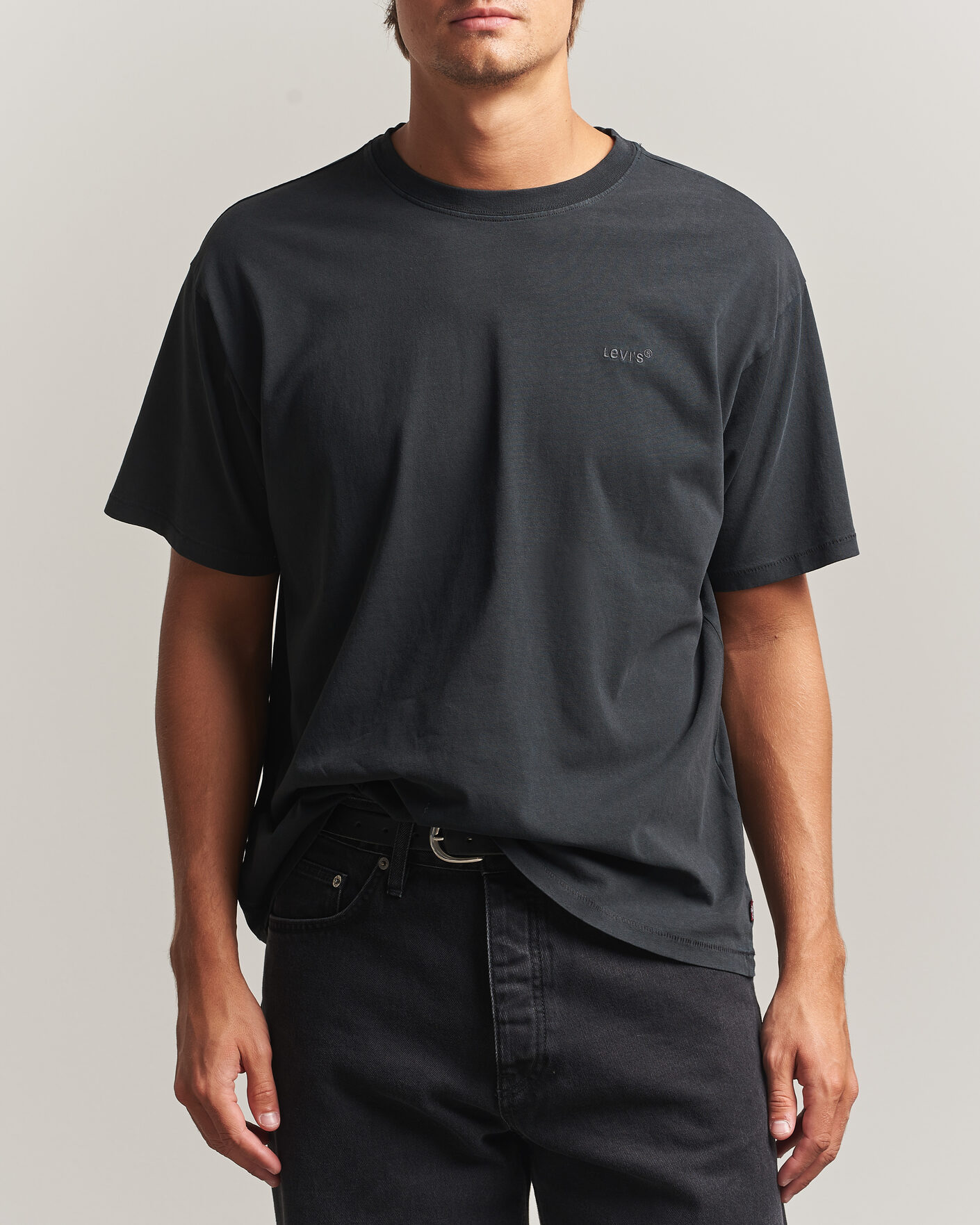 Herren | T-Shirts | Levi's | Red Tab Vintage T-Shirt Weathered Finish Jet Black