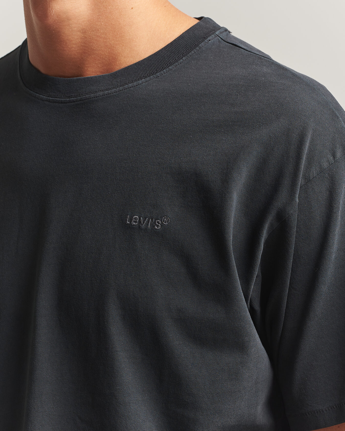Herren | T-Shirts | Levi's | Red Tab Vintage T-Shirt Weathered Finish Jet Black