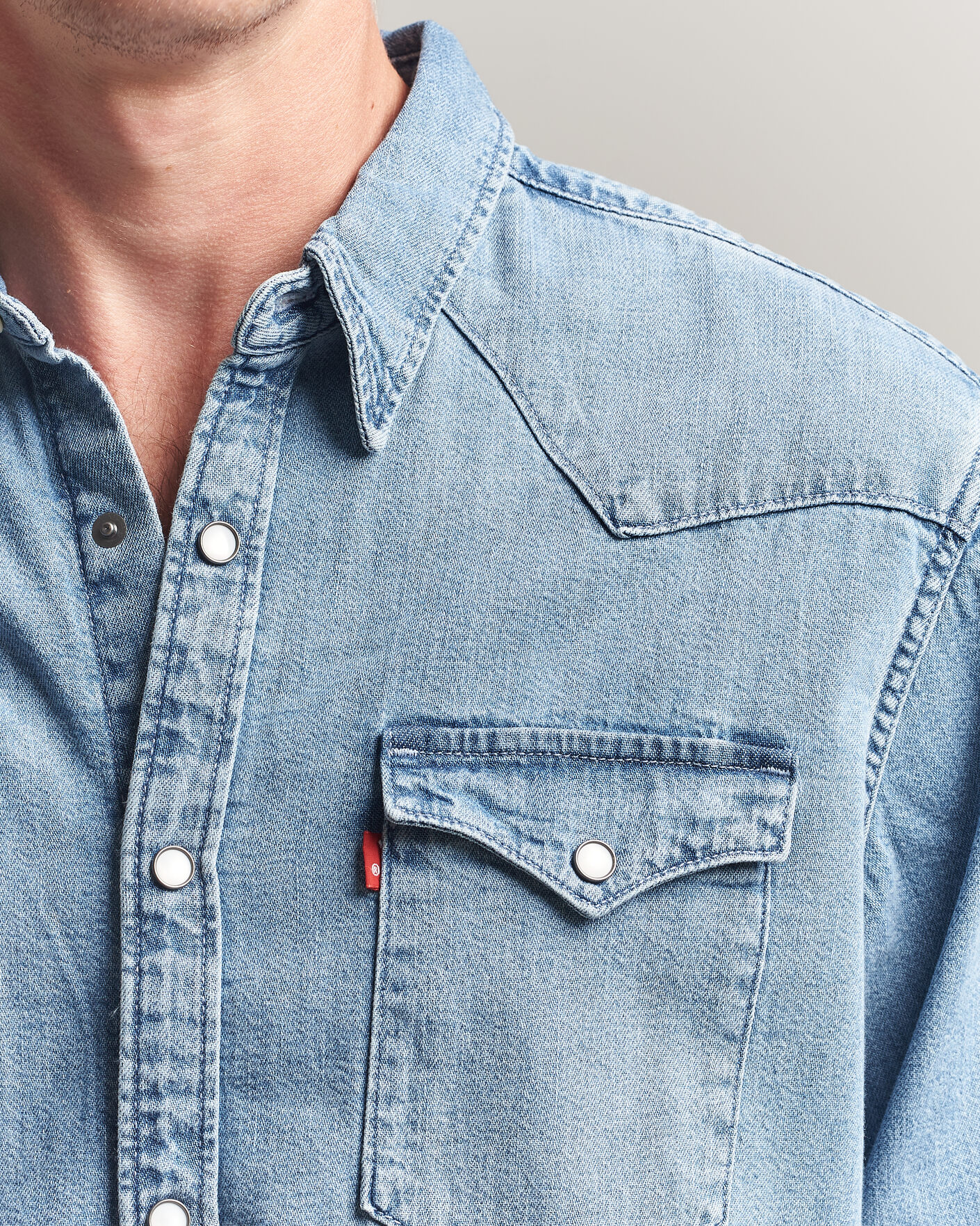 Herren | Hemden | Levi's | Barstow Western Standard Shirt Blue Sky Mountain Light