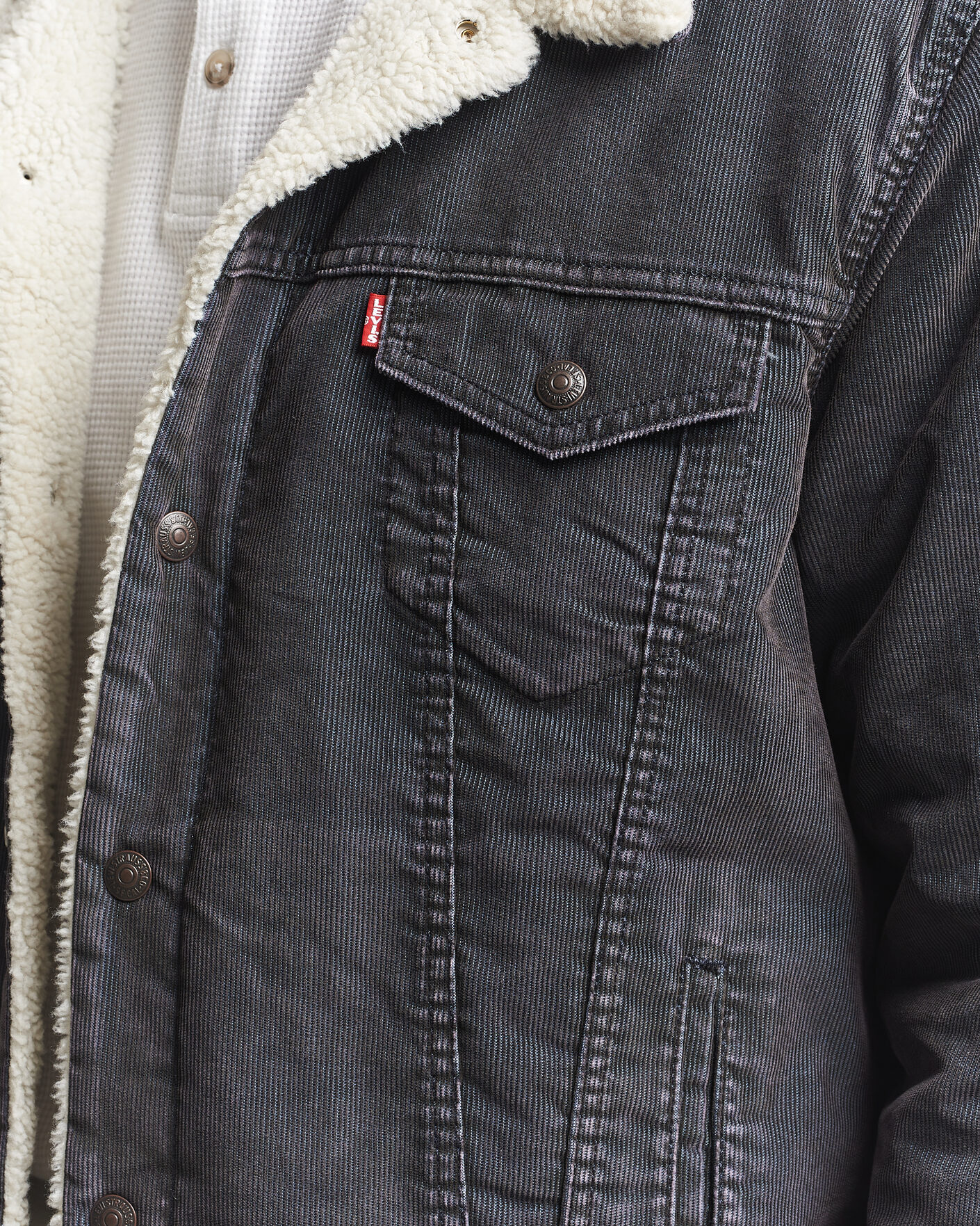 Herren | Jacken | Levi's | Type 3 Sherpa Trucker Worn-In Delft Steelhead