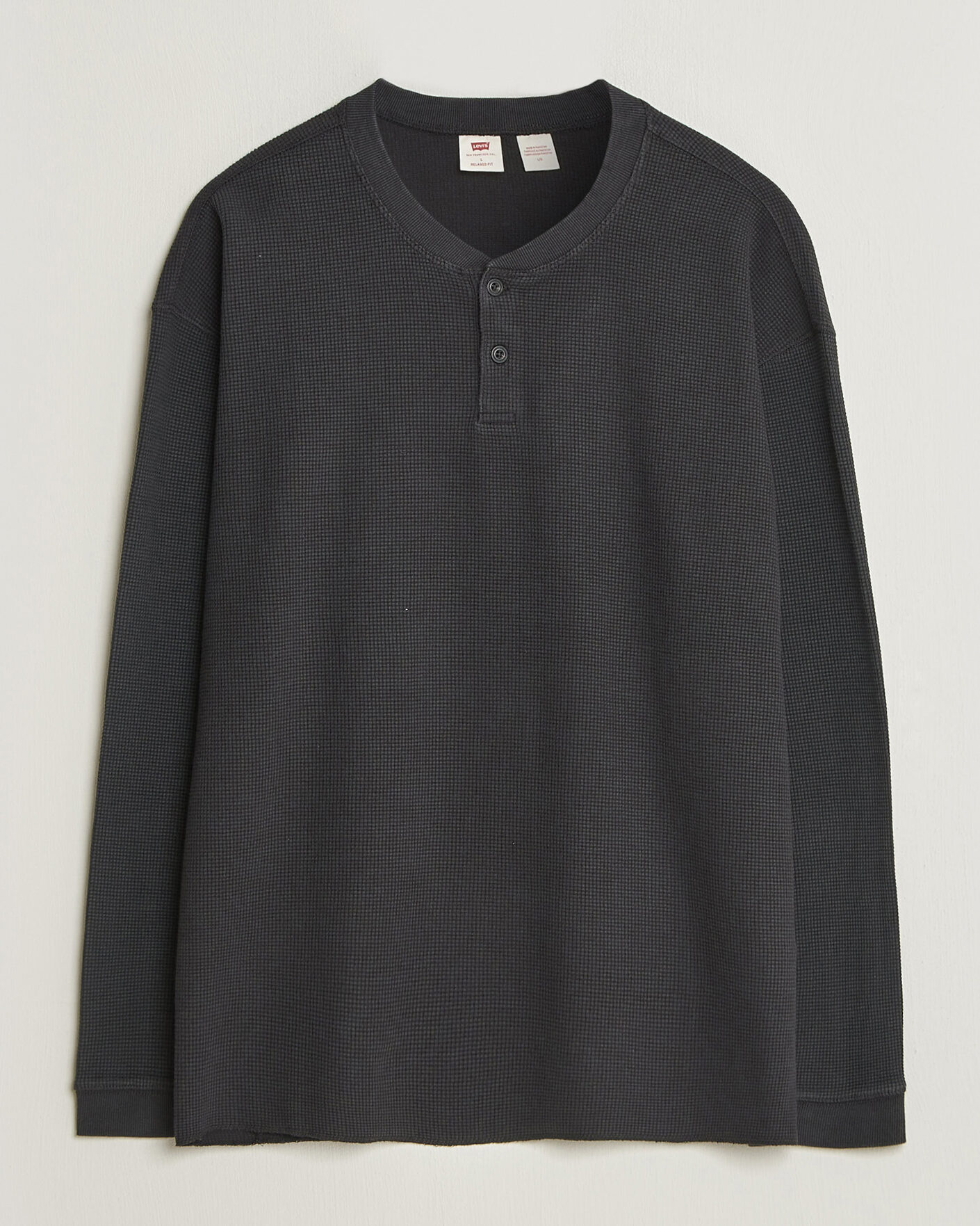 Herren | Pullover | Levi's | Relaxed Henley Mineral Black