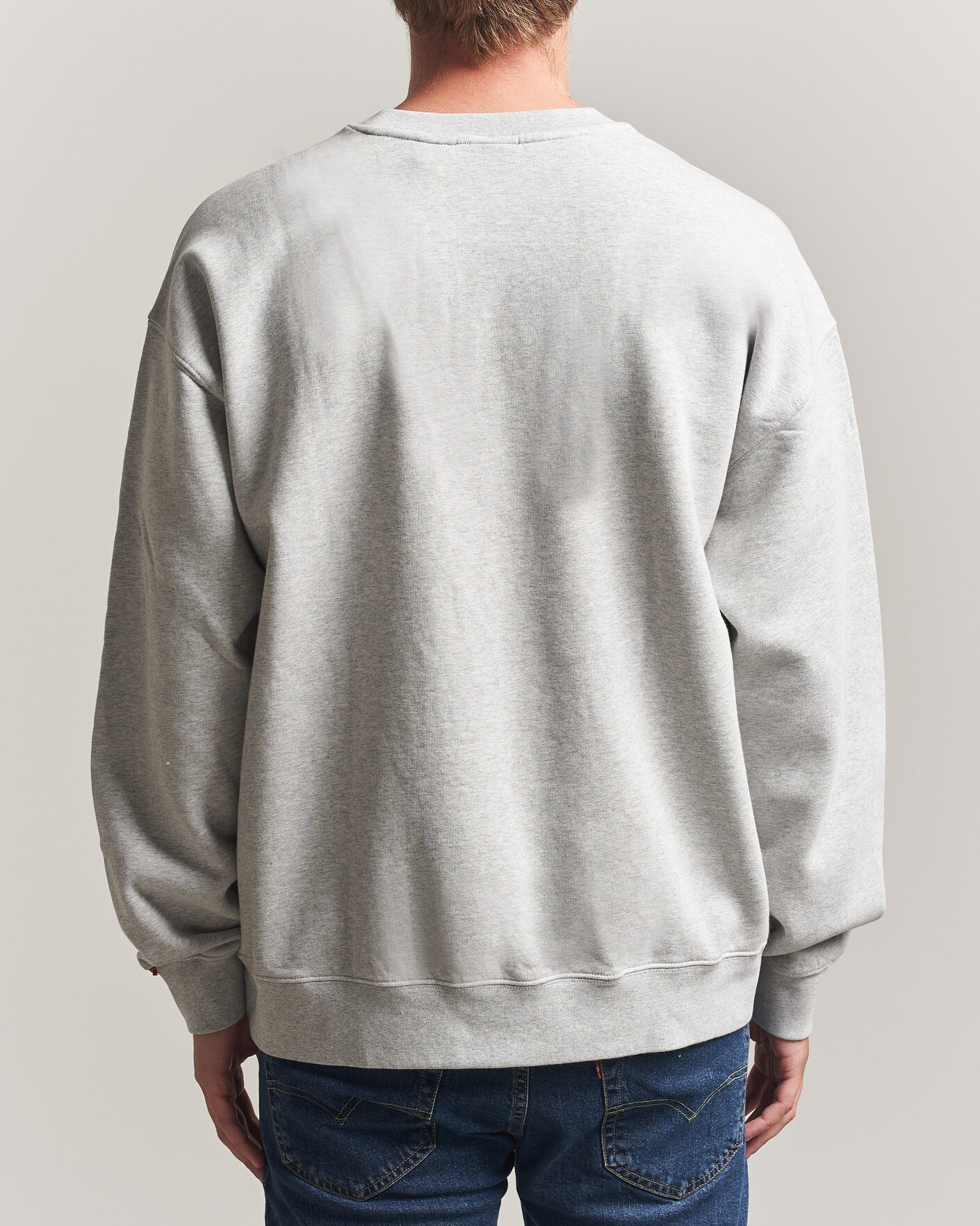 Herren | Pullover | Levi's | Authentic Crew Neck Sweatshirt Light Grey Heather
