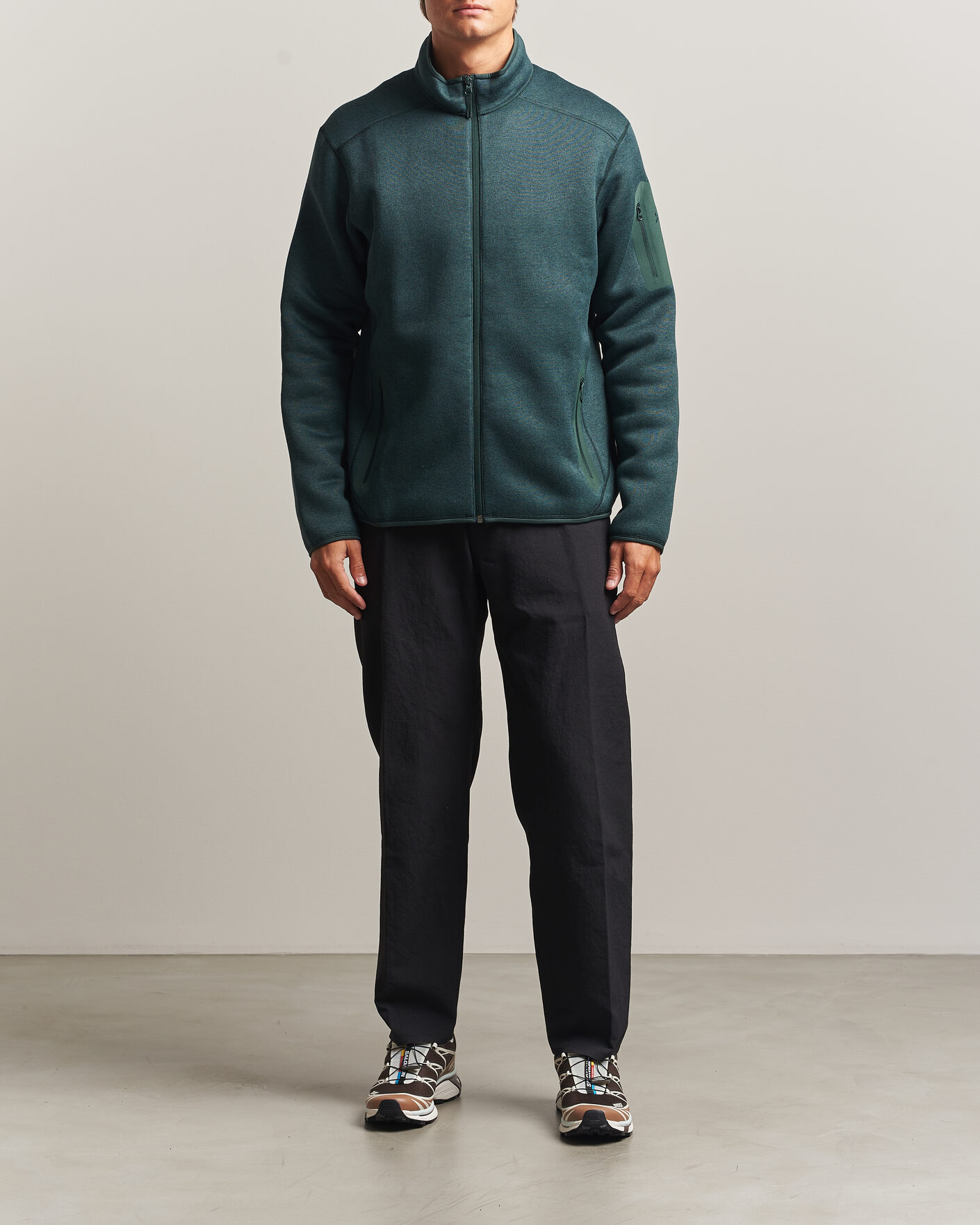 Herren | Pullover | Arc'teryx | Covert Full Zip Dark Jade Heather