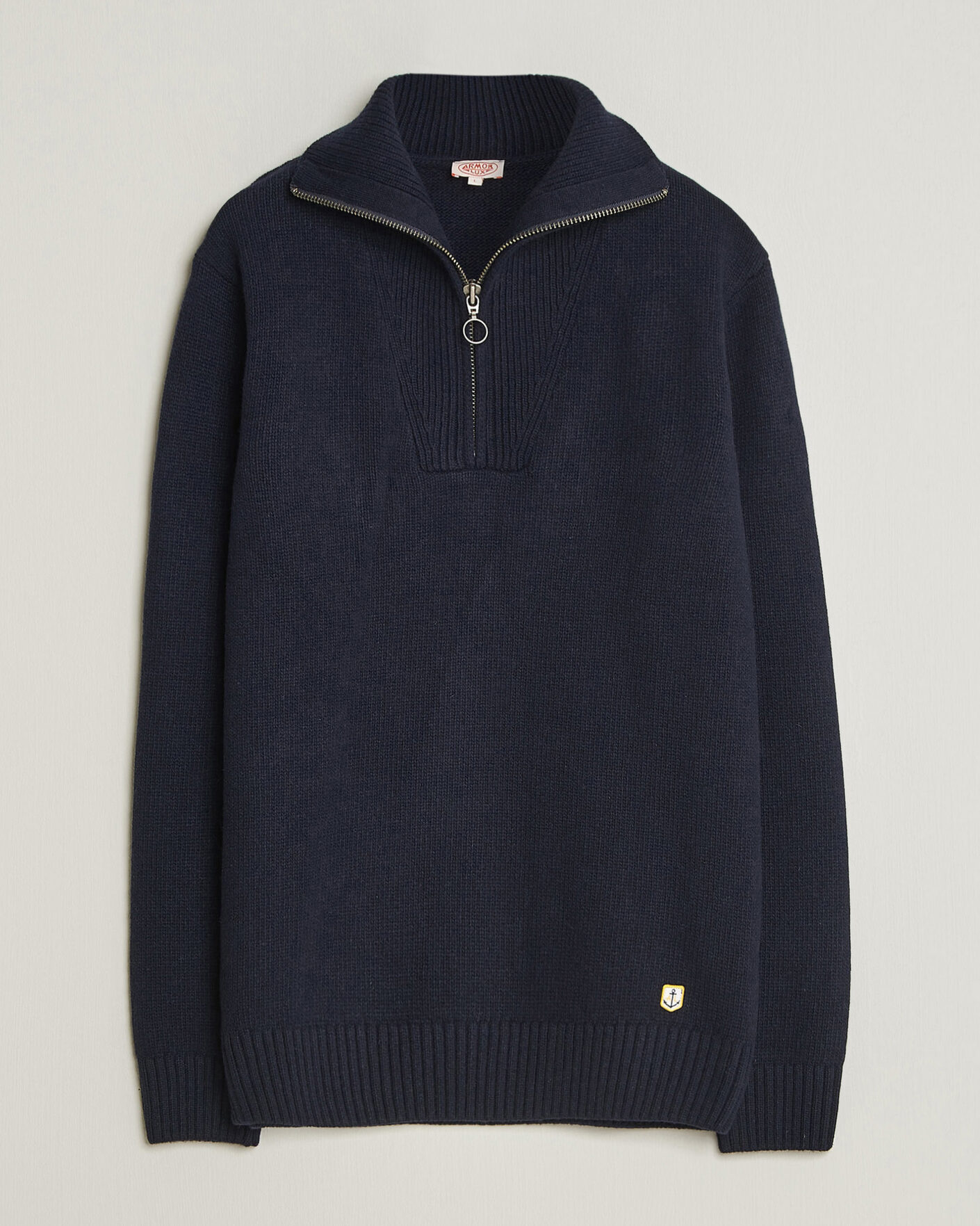 Herren | Pullover | Armor-lux | Wool Knitted Half Zip Navy