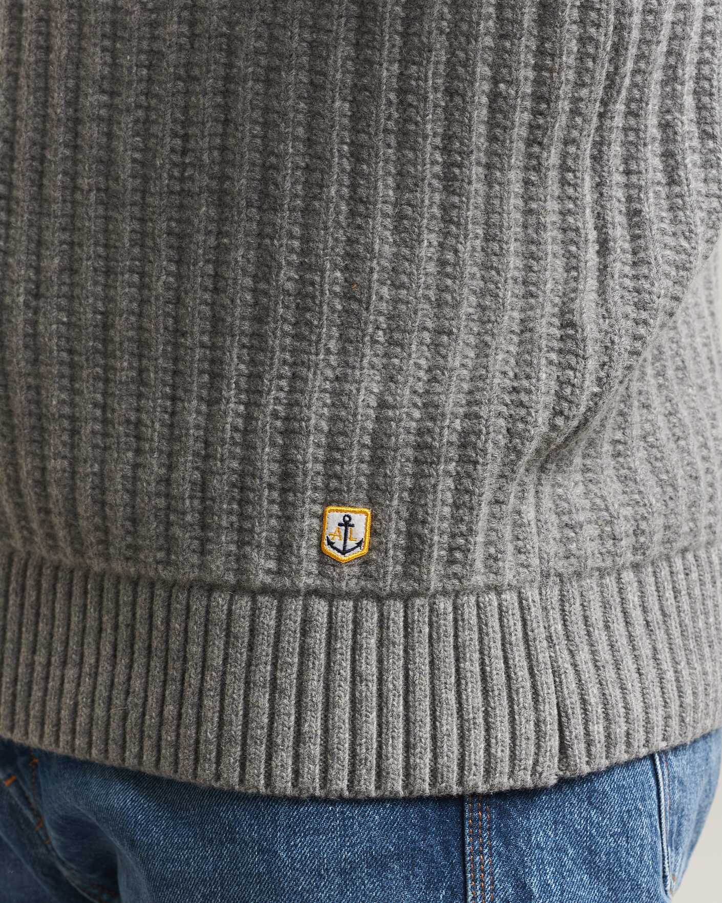 Herren | Pullover | Armor-lux | Wool Knitted Rollneck Slate