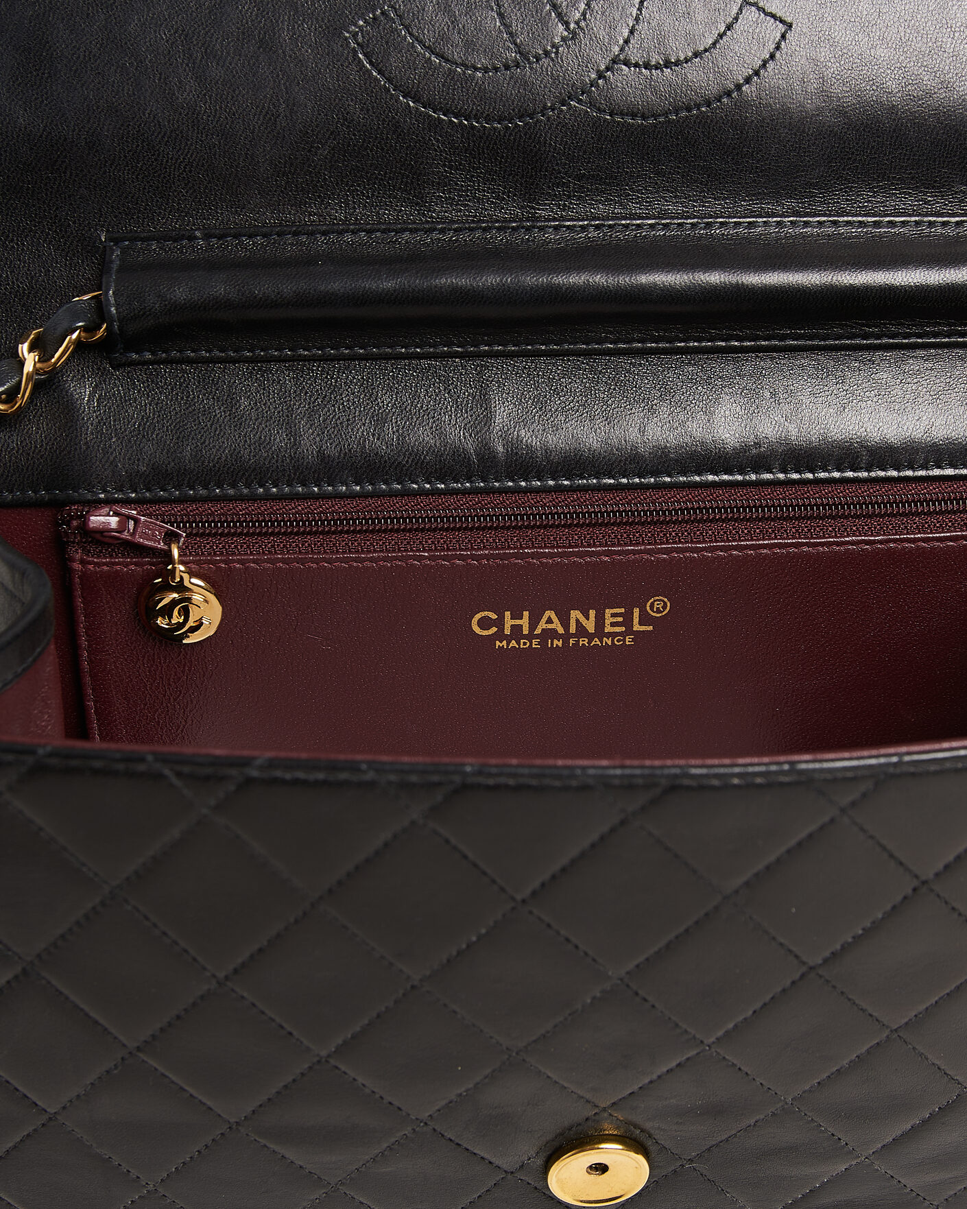 Herren | Pre-Owned & Vintage Bags | Chanel Pre-Owned | Single Flap Bag Black