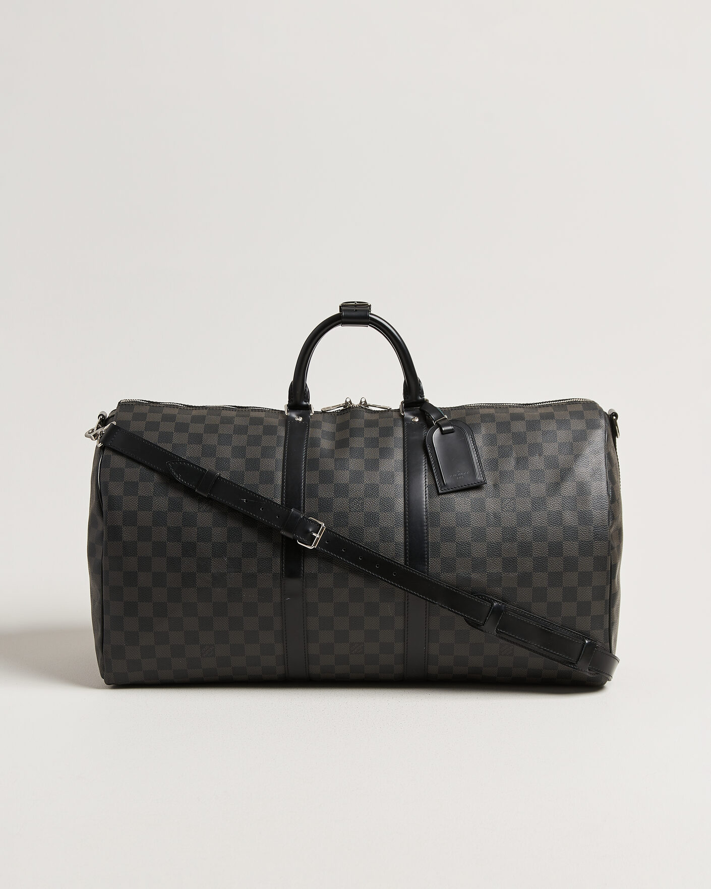 Herren | Pre-Owned & Vintage Bags | Louis Vuitton Pre-Owned | Keepall Bandouliére 55 Damier Graphite