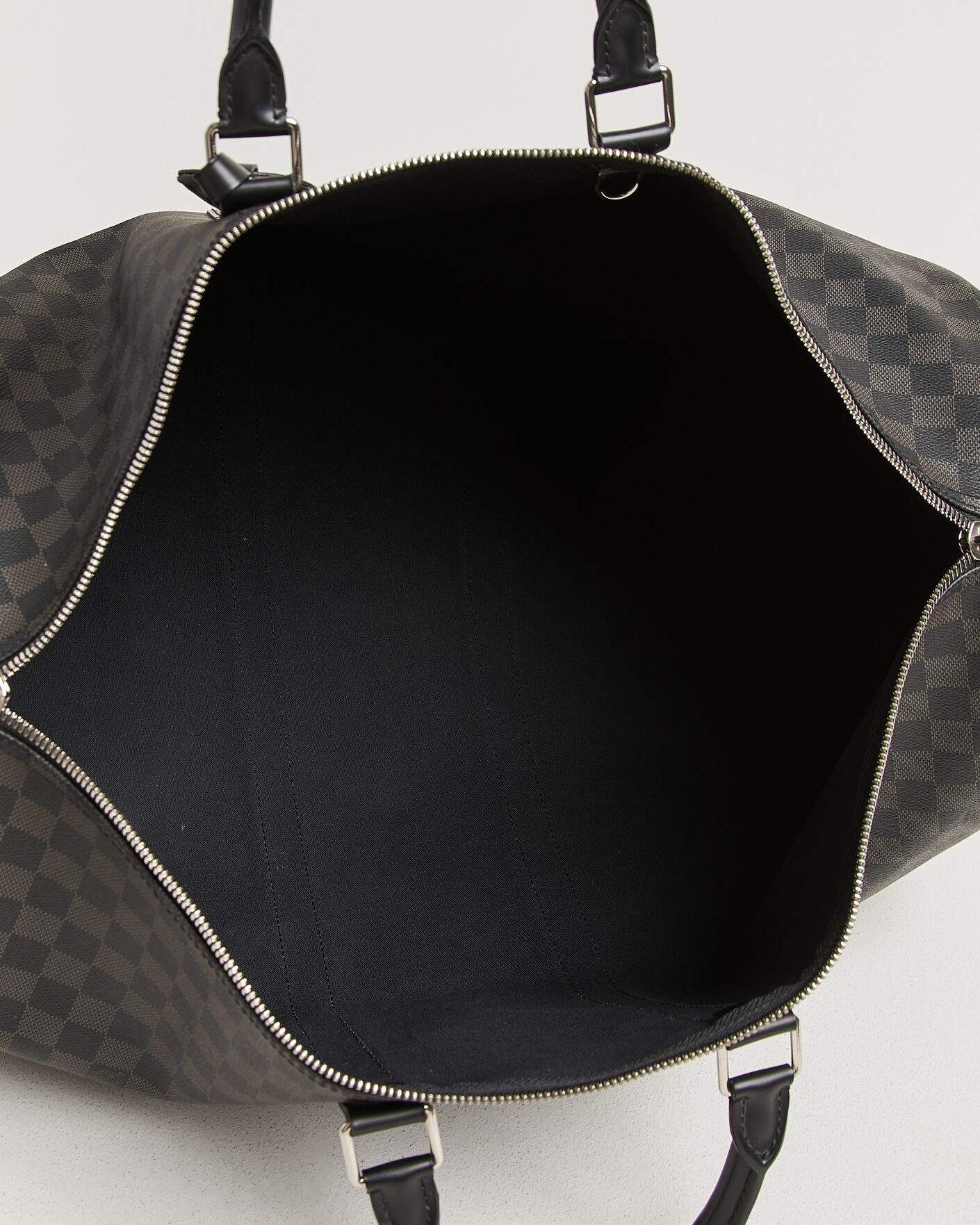 Herren | Pre-Owned & Vintage Bags | Louis Vuitton Pre-Owned | Keepall Bandouliére 55 Damier Graphite