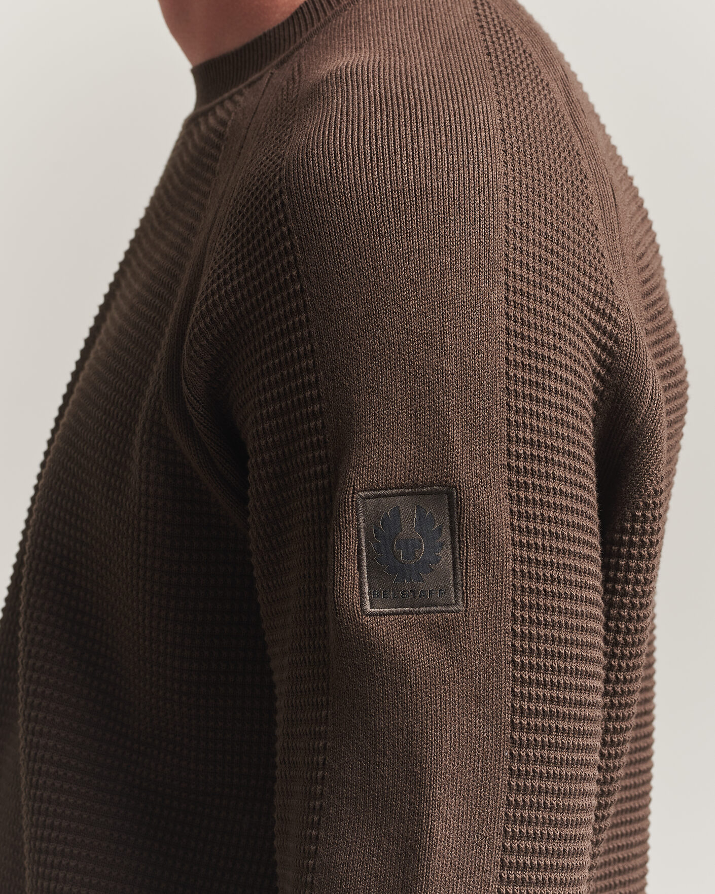 Herren | Pullover | Belstaff | Bradwell Cotton Knitted Crew Neck Army Olive