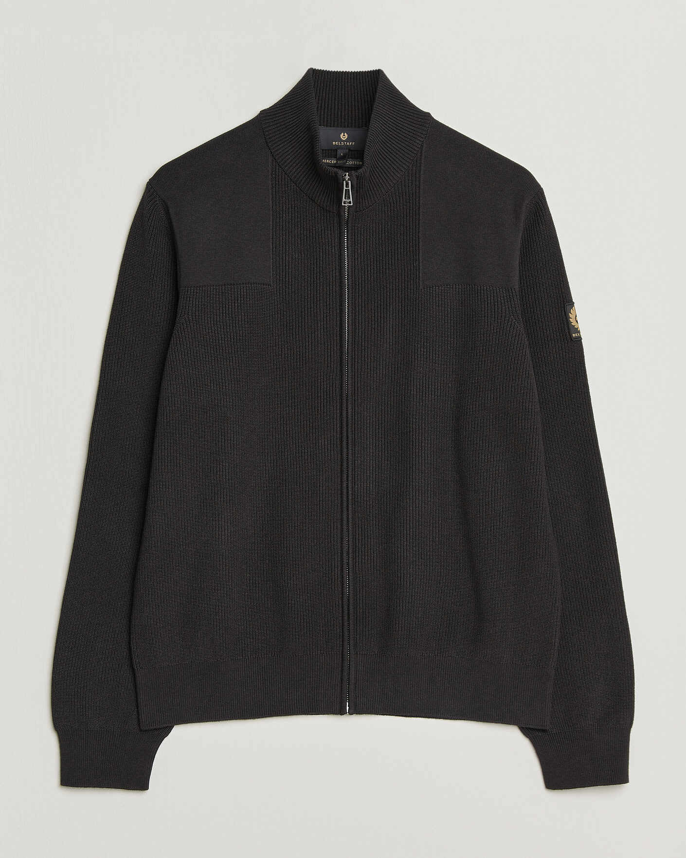 Herren | Pullover | Belstaff | Commander Knitted Full Zip Black
