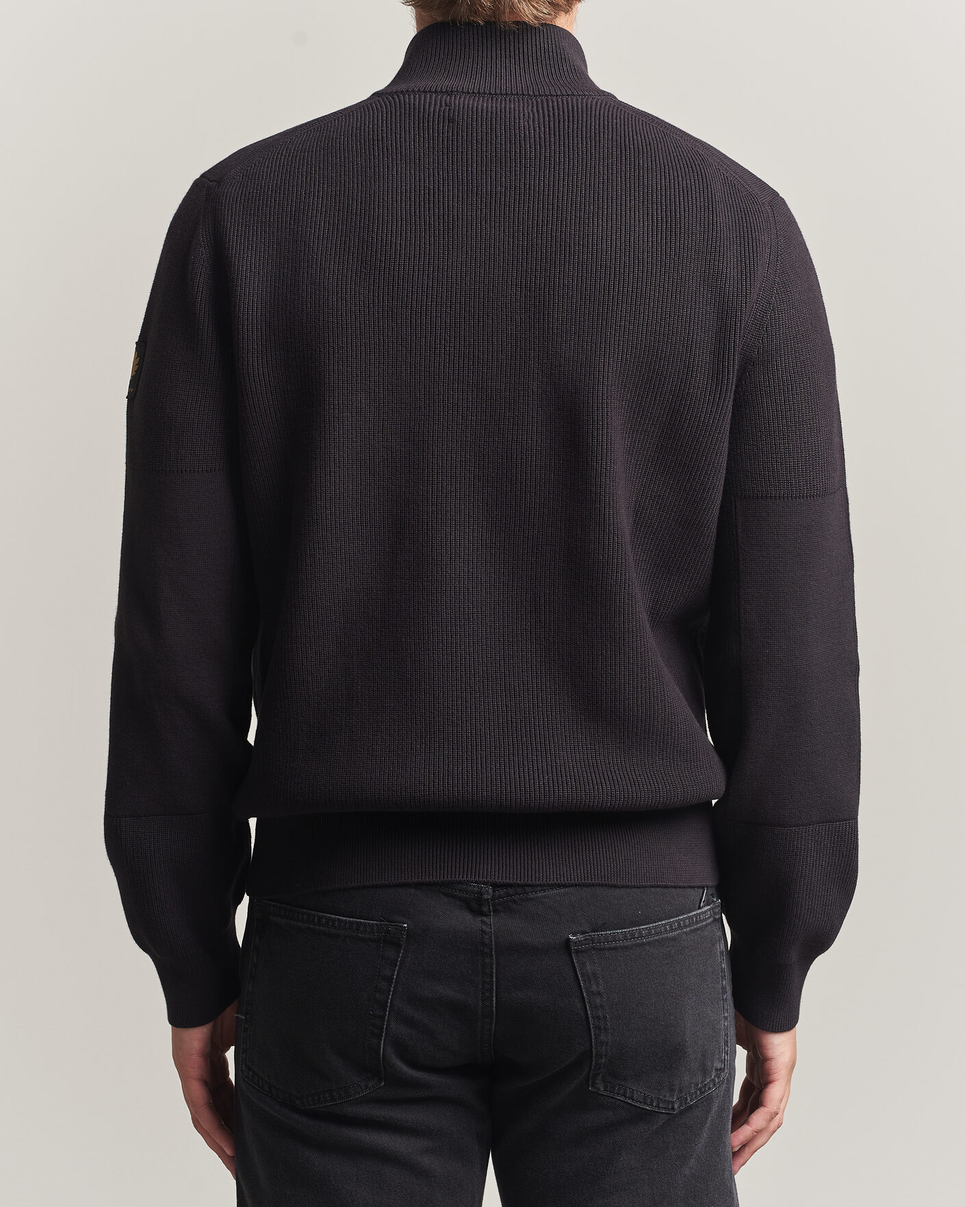 Herren | Pullover | Belstaff | Commander Knitted Full Zip Black