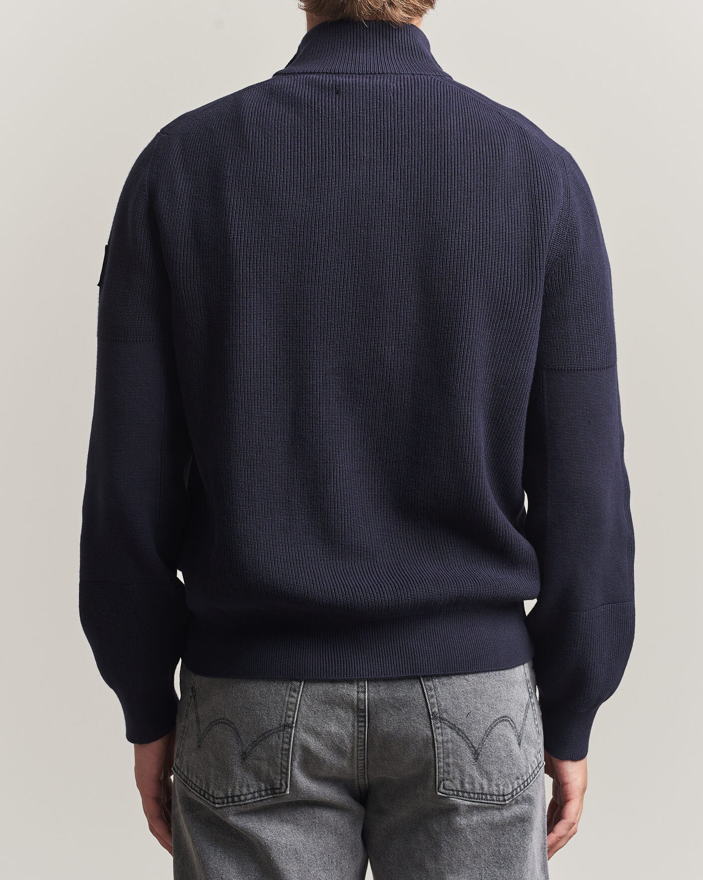 Herren | Pullover | Belstaff | Commander Knitted Full Zip Dark Ink