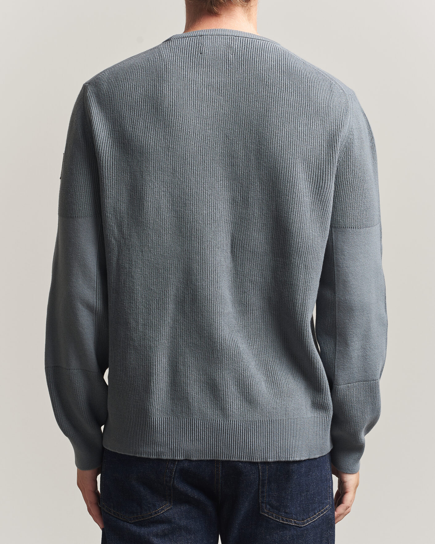 Herren | Pullover | Belstaff | Commander Knitted Crew Neck Atlantic Grey