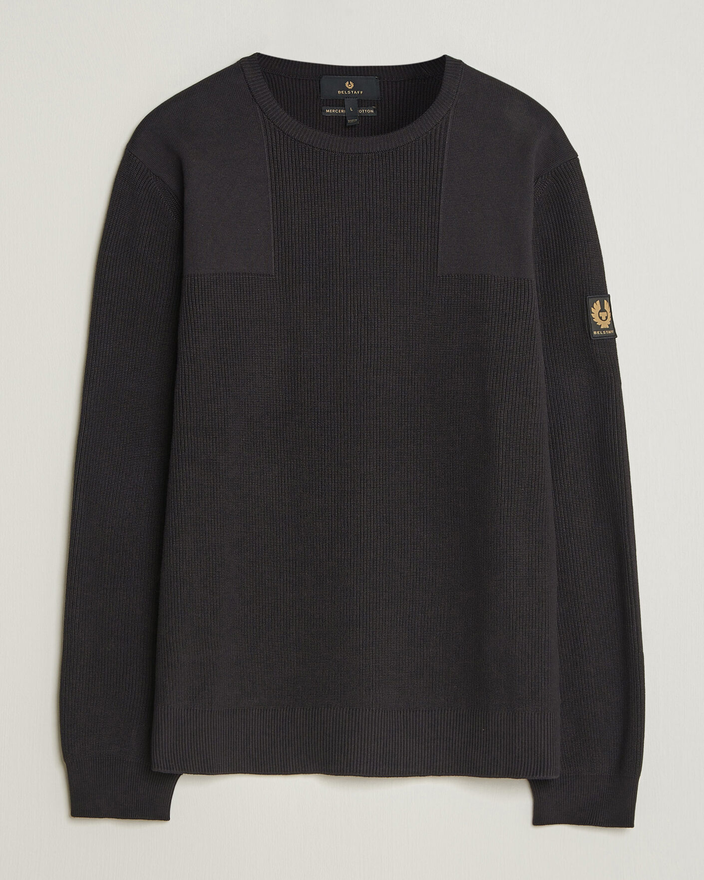 Herren | Pullover | Belstaff | Commander Knitted Crew Neck Black