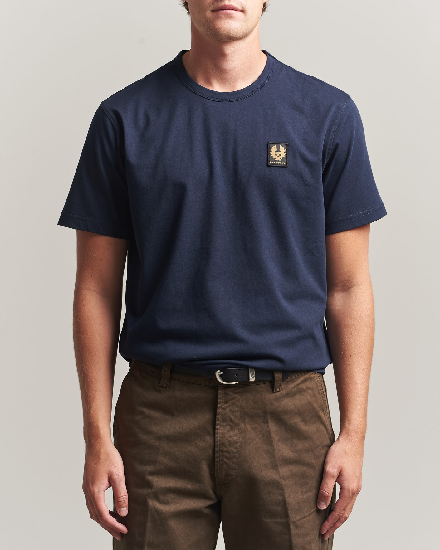 Herren | T-Shirts | Belstaff | Signature Crew Neck T-Shirt Dark Ink