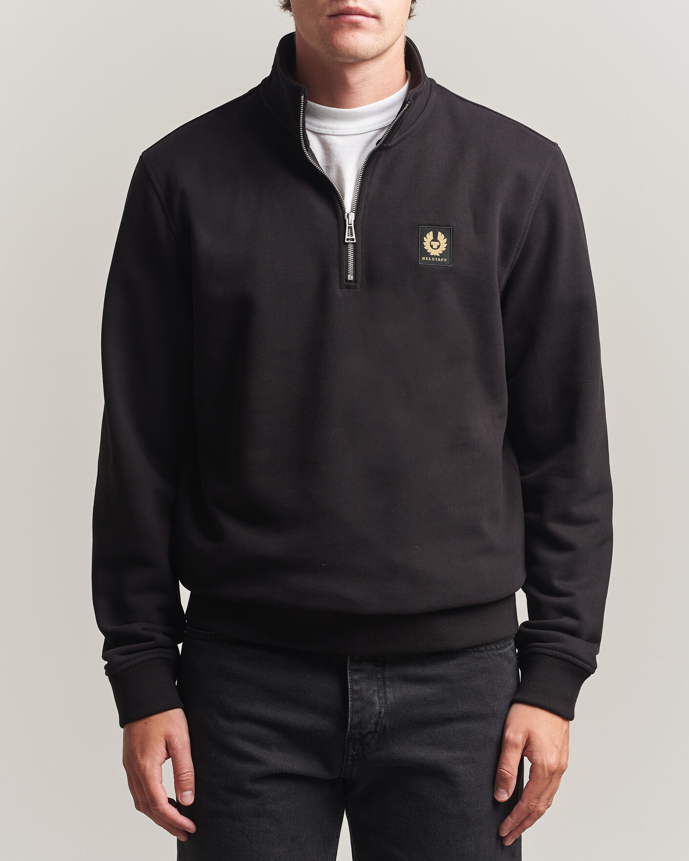 Herren | Pullover | Belstaff | Signature Half Zip Sweatshirt Black