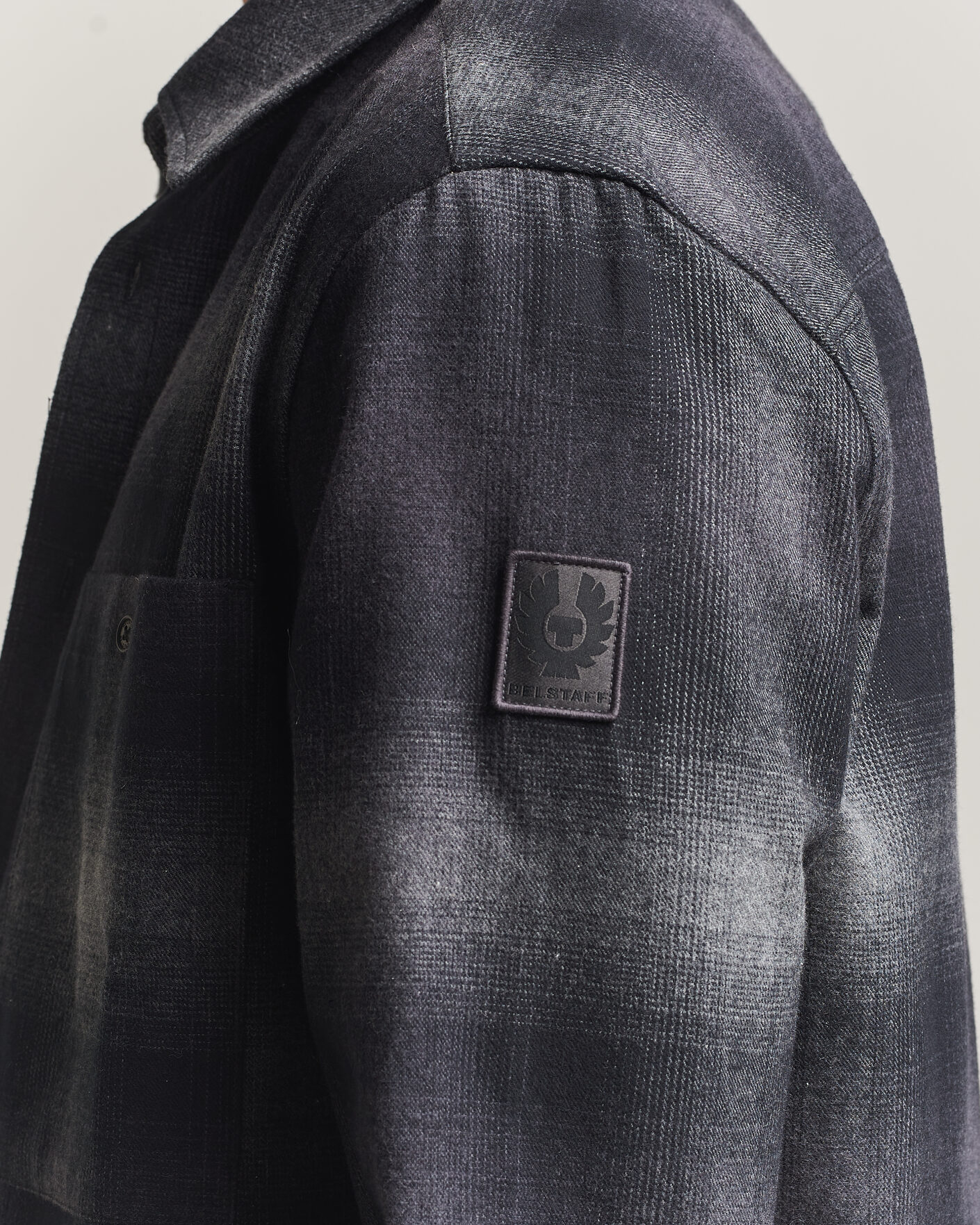 Herren | Hemden | Belstaff | Outpost Cotton Flannel Checked Overshirt Black