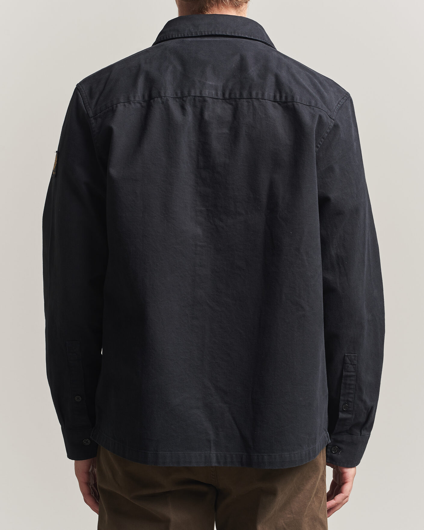 Herren | Hemden | Belstaff | Outpost Cotton Herringbone Overshirt Black