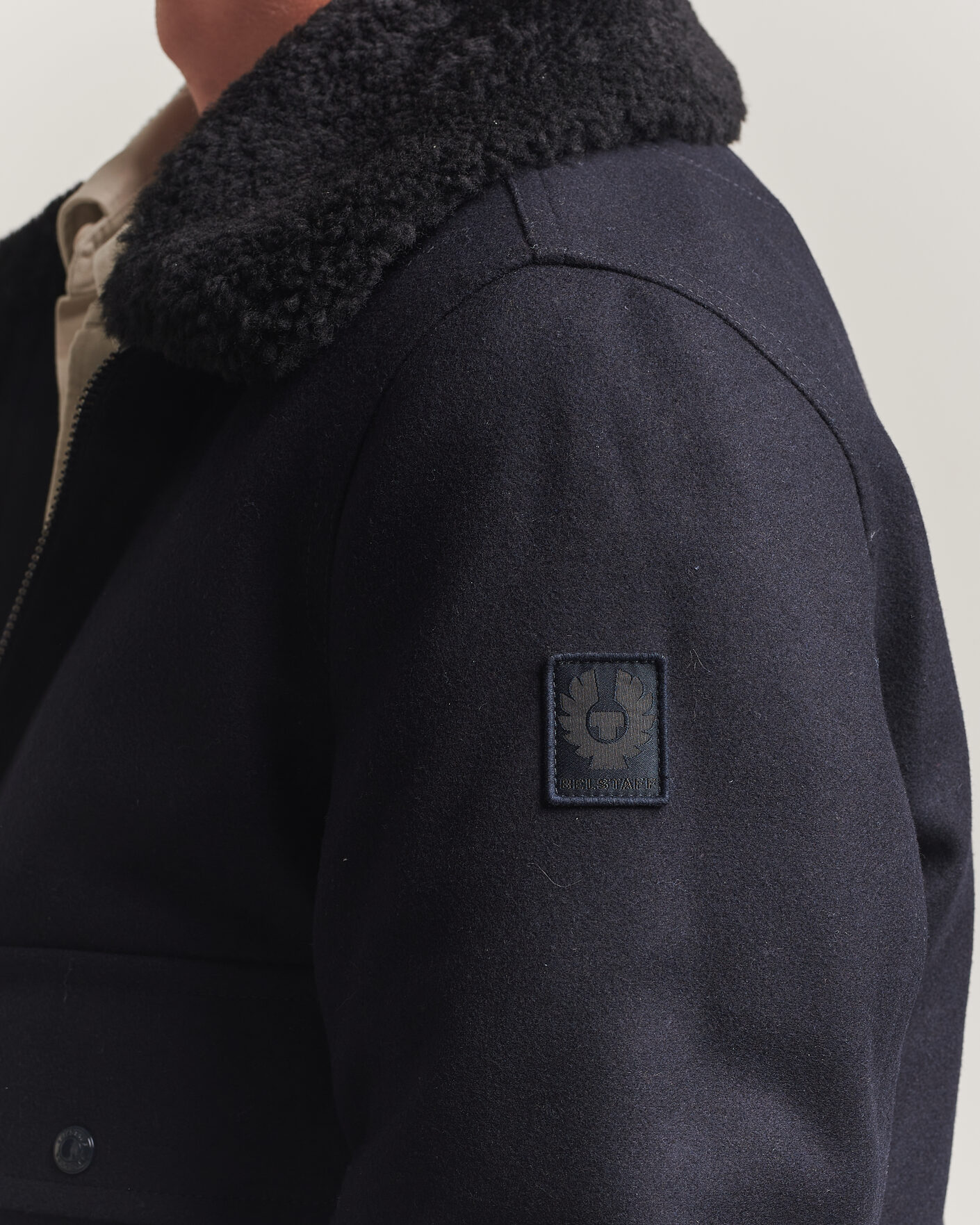 Herren | Jacken | Belstaff | Welder Wool Bomber Jacket Dark Ink
