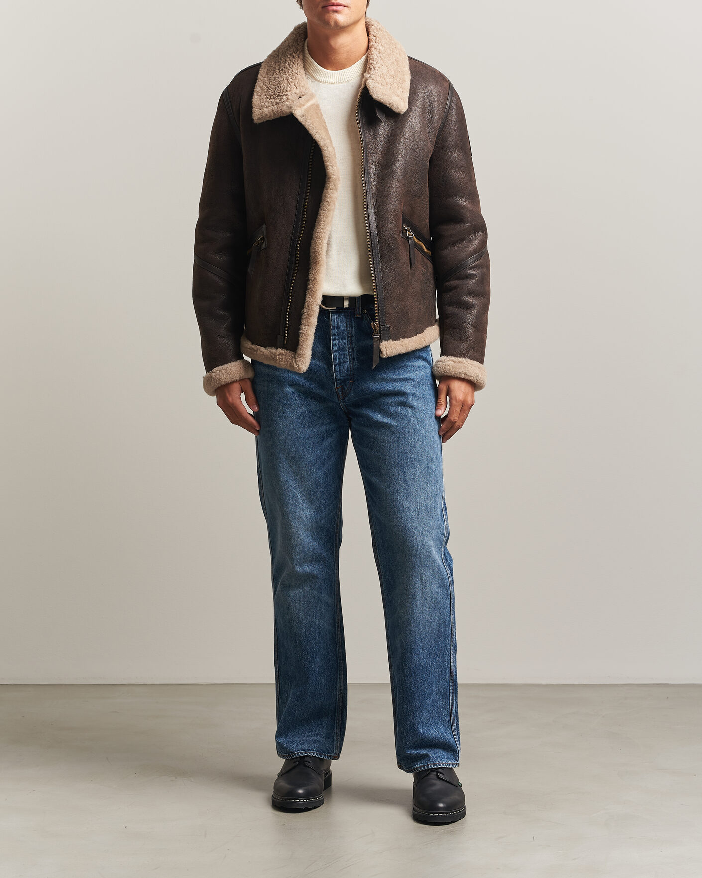 Herren | Jacken | Belstaff | Winterbrook Shearling Jacket Dark Brown