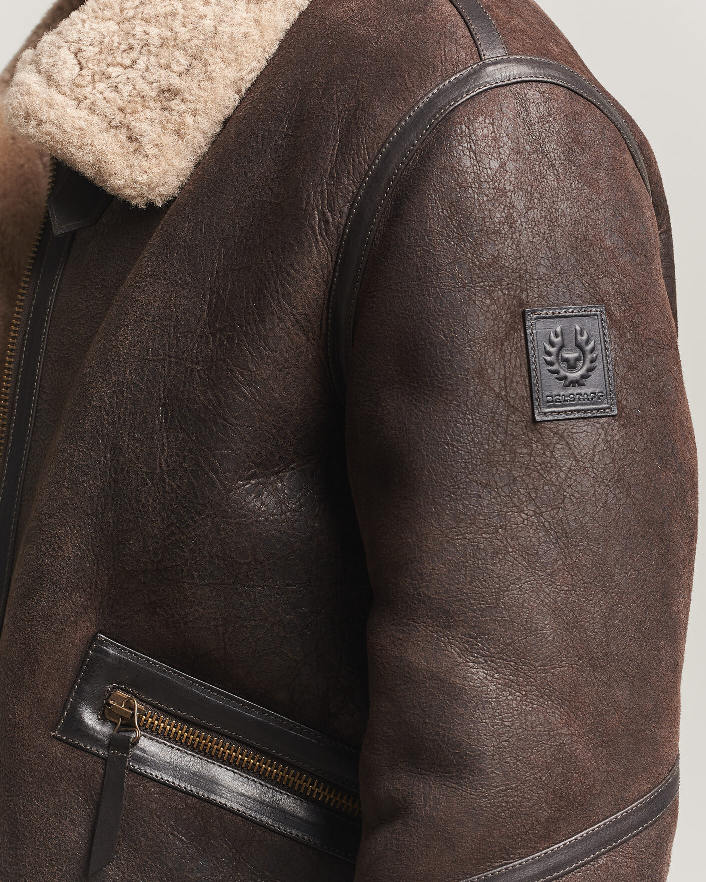 Herren | Jacken | Belstaff | Winterbrook Shearling Jacket Dark Brown