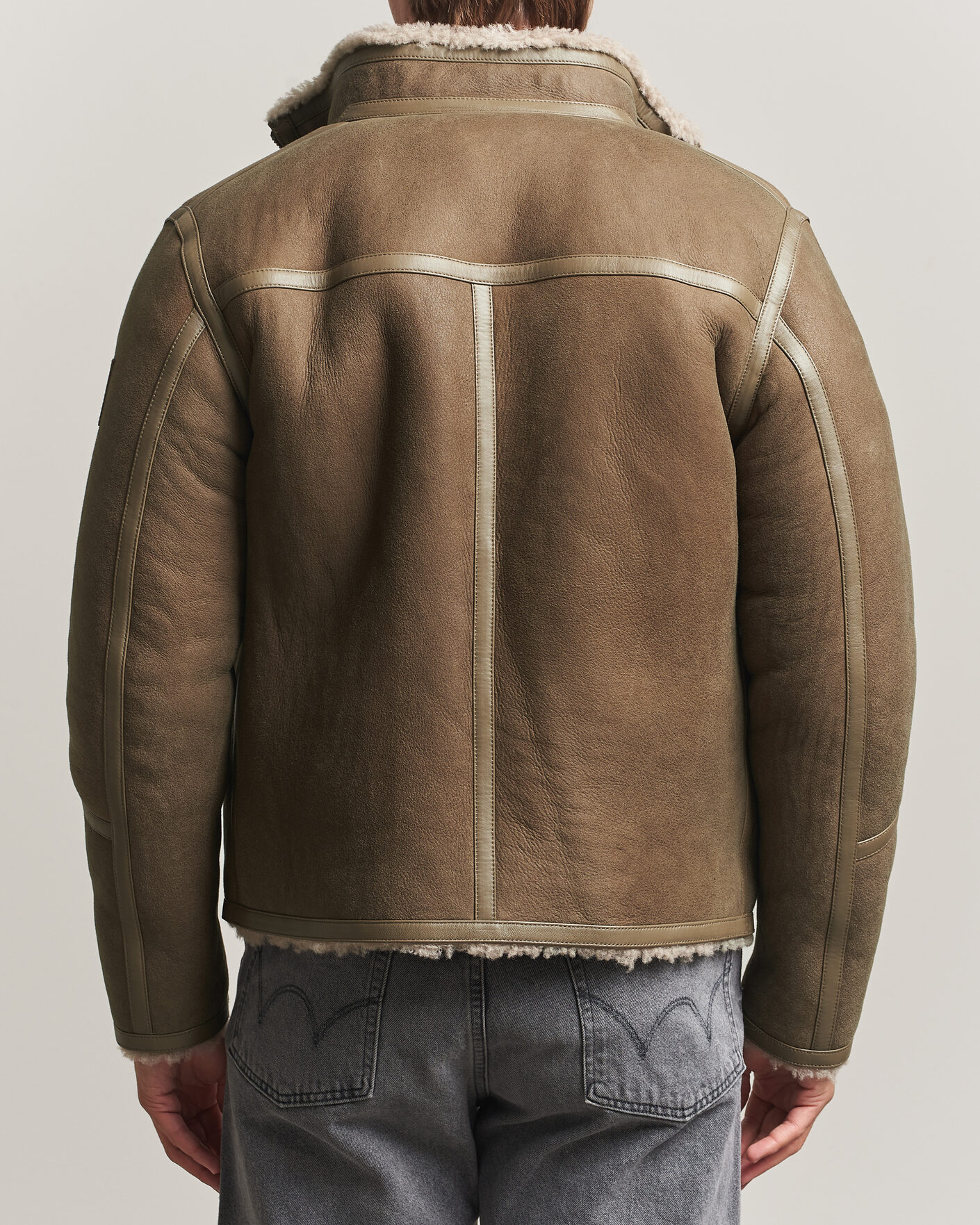 Herren | Jacken | Belstaff | Highland Shearling Jacket Dark Dusty Taupe
