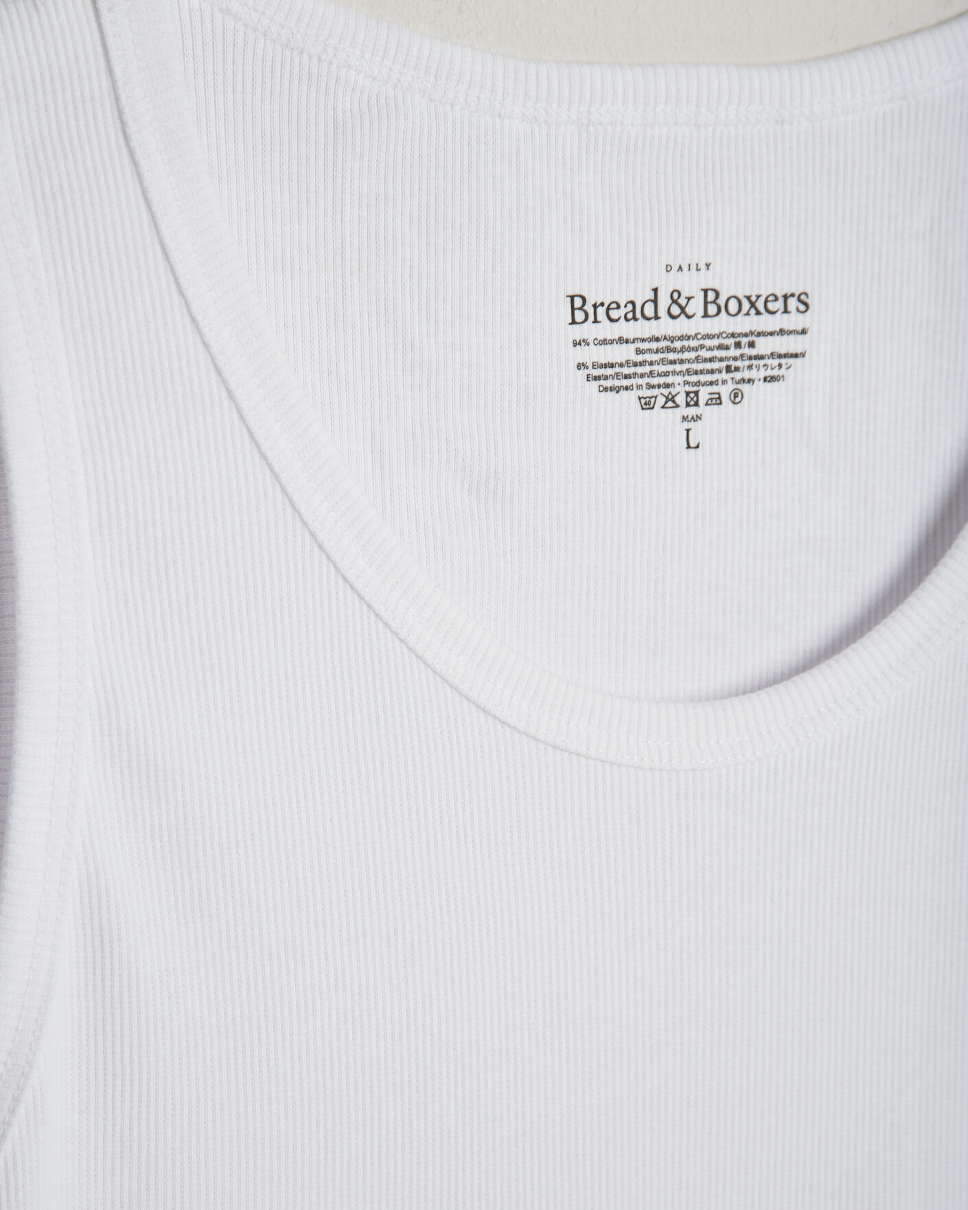 Herren | T-Shirts | Bread & Boxers | 2-Pack Ribbed Tank White