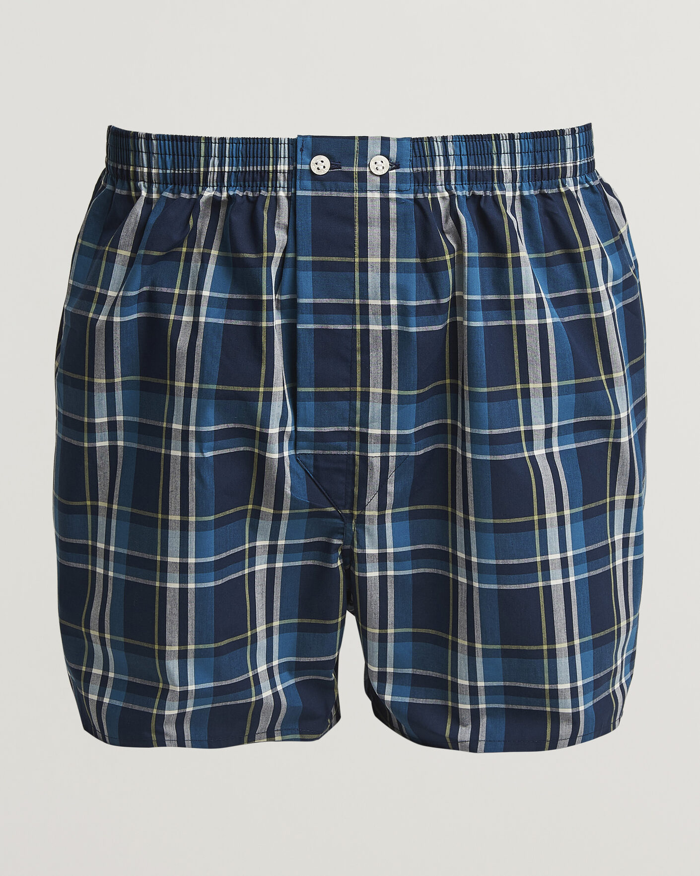 Herren | Unterwäsche | Derek Rose | Classic Fit Woven Cotton Boxer Shorts Navy
