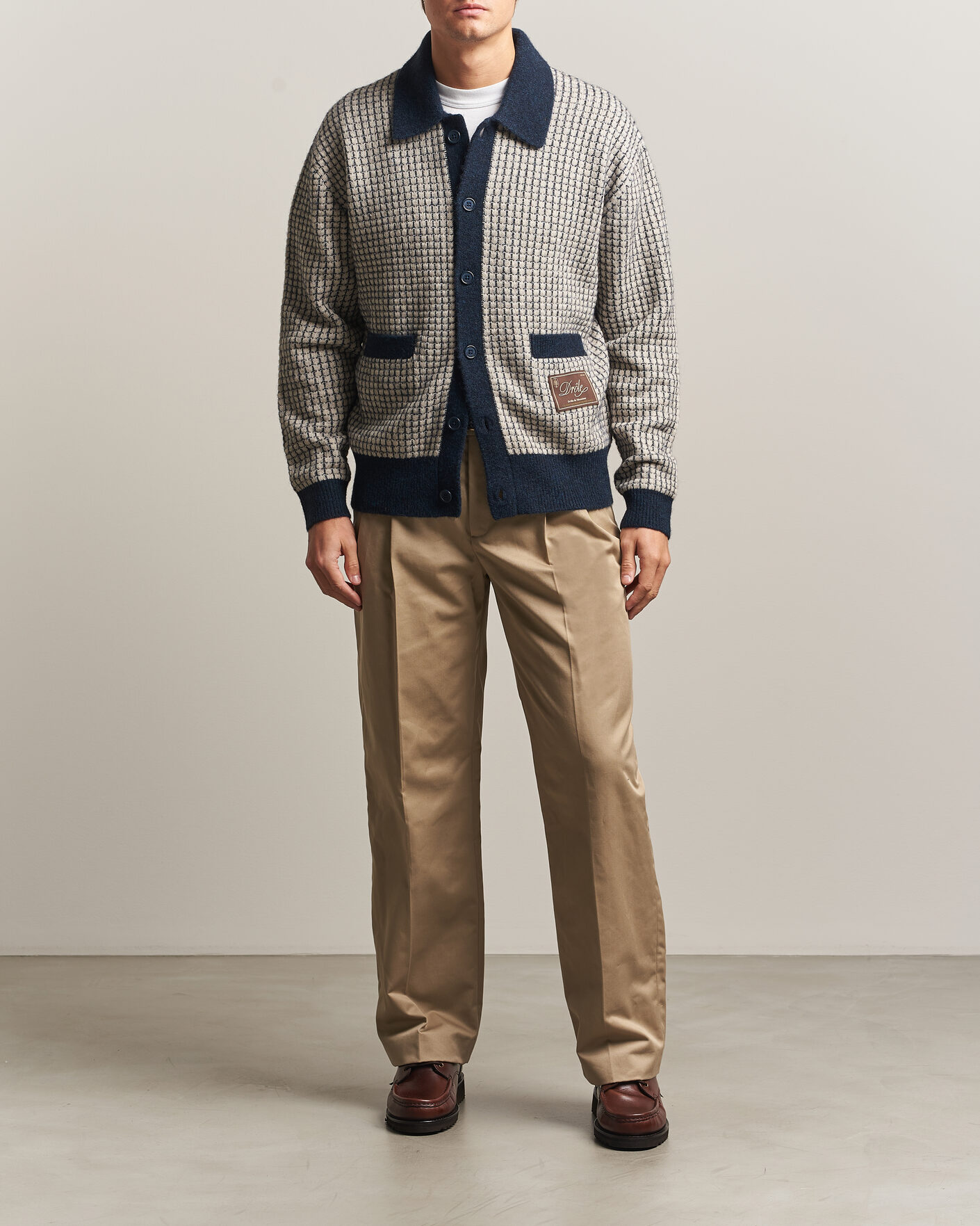 Herren | Hosen | Drôle de Monsieur | Gabardine Pleated Trousers Beige