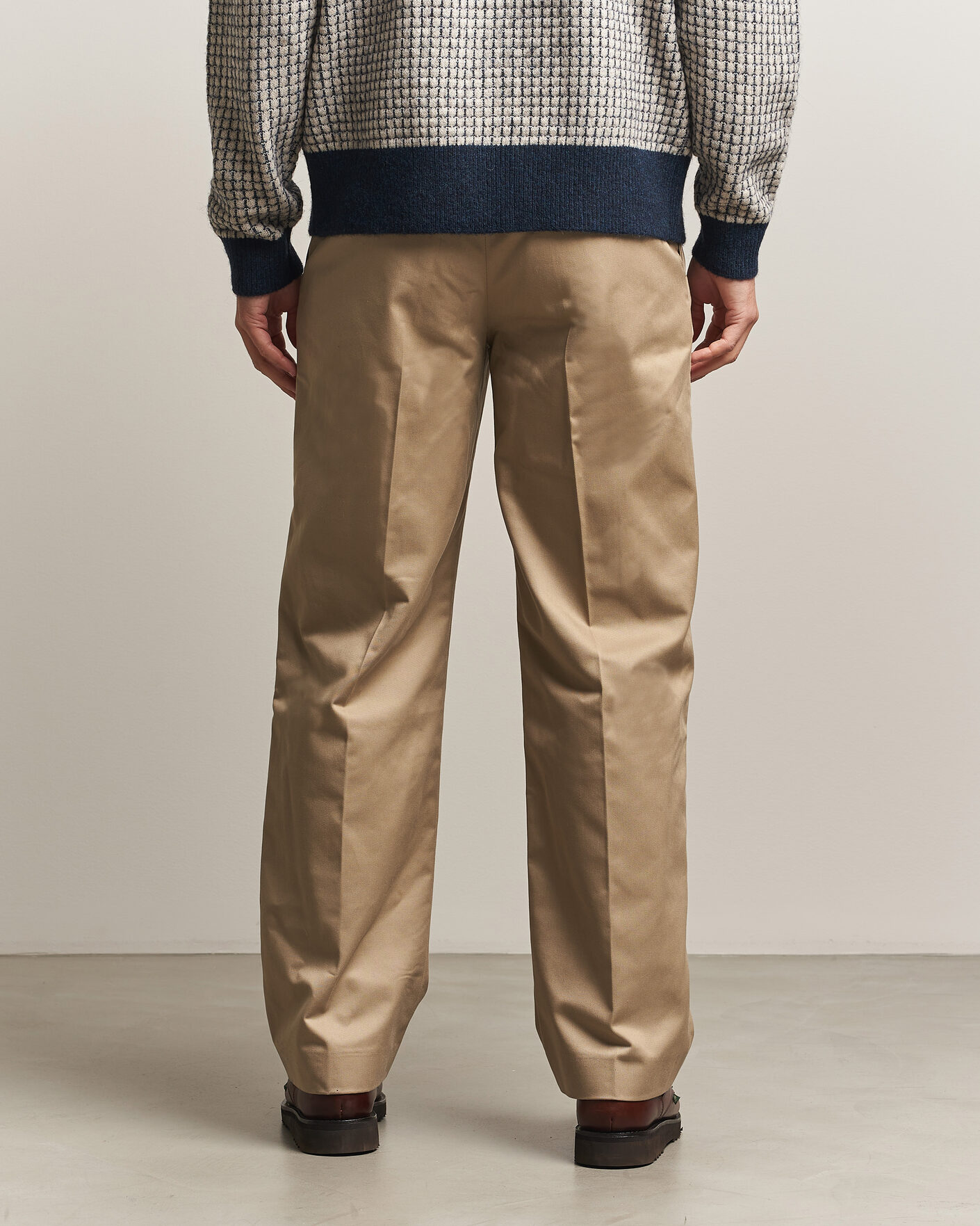 Herren | Hosen | Drôle de Monsieur | Gabardine Pleated Trousers Beige