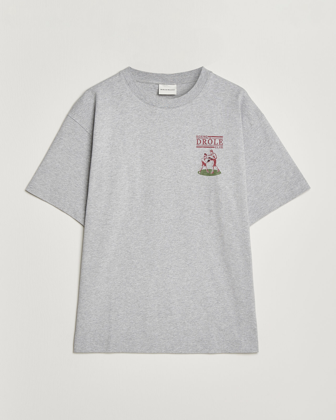 Herren | T-Shirts | Drôle de Monsieur | Boxers T-Shirt Grey Melange