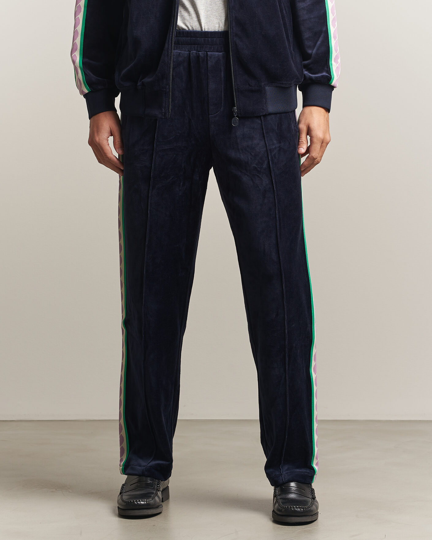 Herren | Hosen | Drôle de Monsieur | Survêtement Velours Track Pants Navy