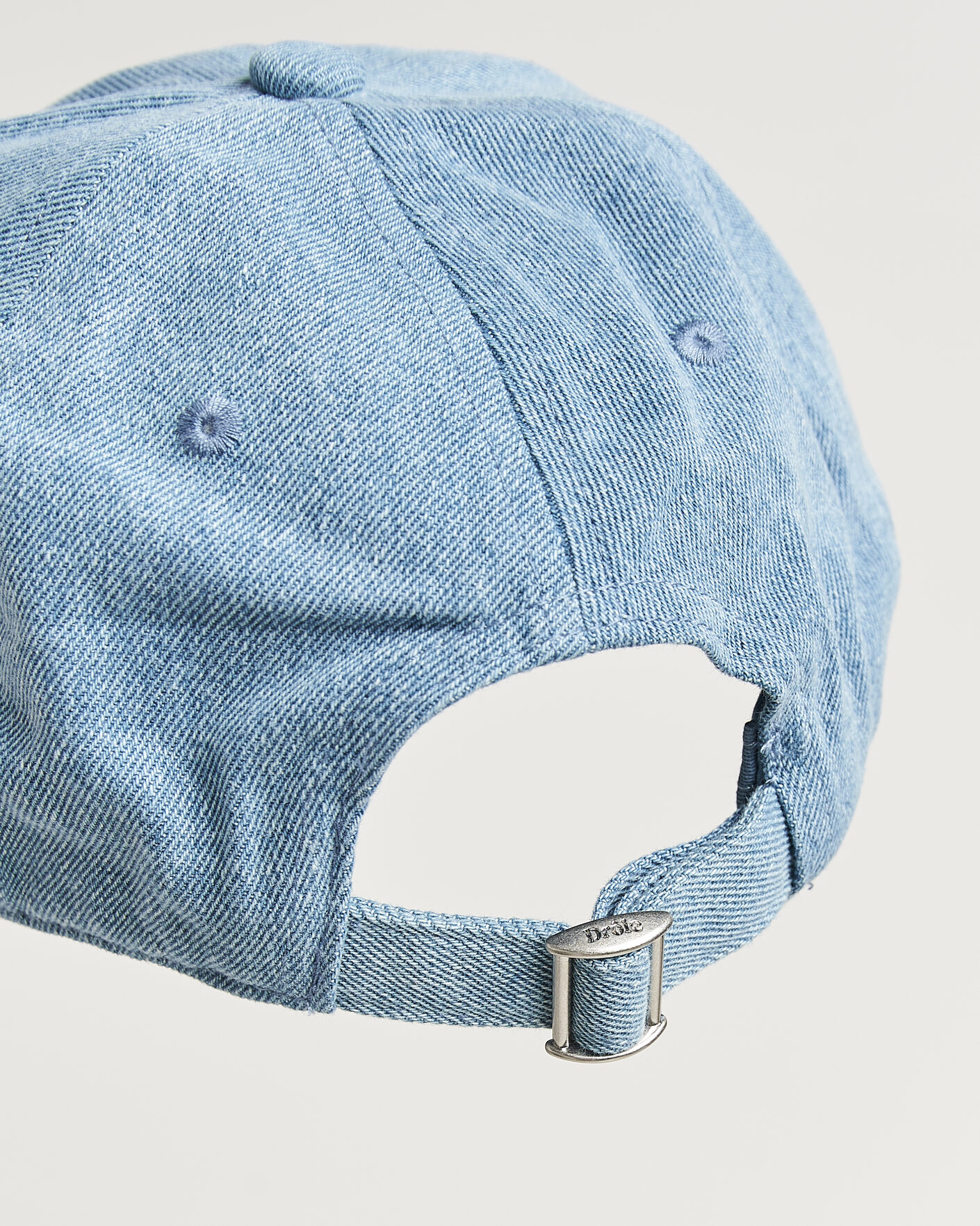 Herren | Hüte & Mützen | Drôle de Monsieur | Slogan Denim Baseball Cap Blue